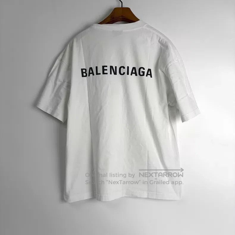 Balenciaga Balenciaga White Letter Shirt Size US M / EU 48-50 / 2 - 2 Thumbnail
