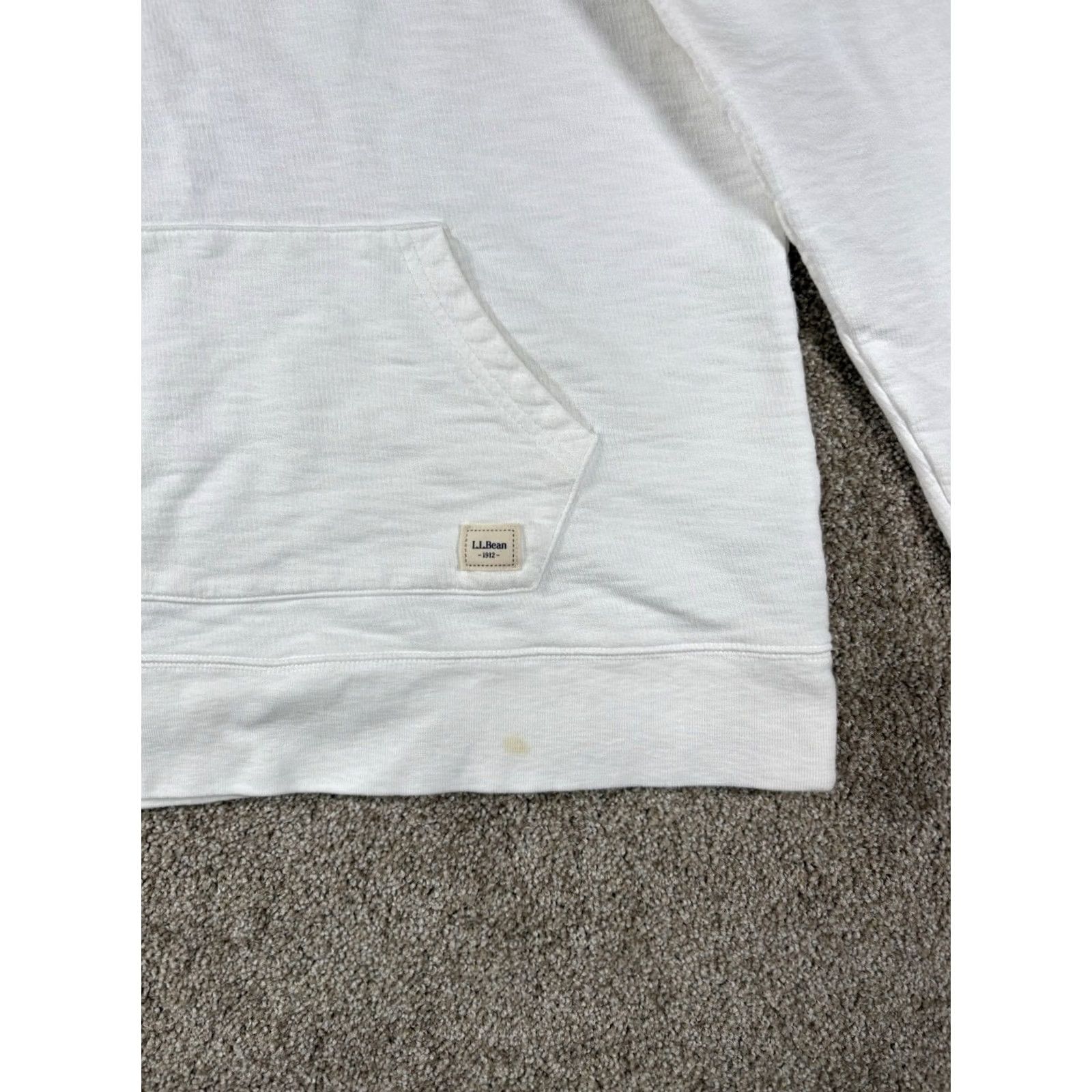 Vintage LL Bean Organic Cotton Sweater 1/4 Zip Retro Stripe Pullover • Womens Medium Size M / US 6-8 / IT 42-44 - 2 Thumbnail