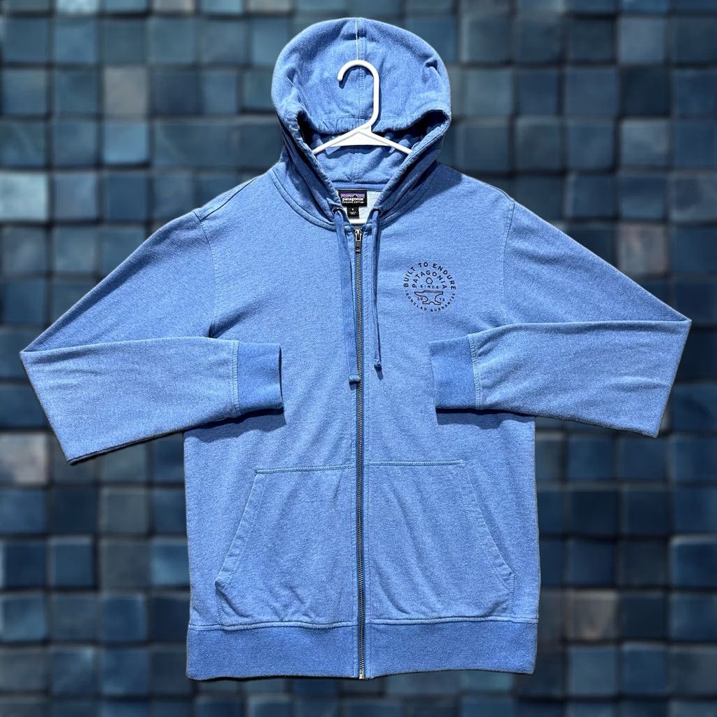 Patagonia Patagonia Fitz Roy Scope Hoodie - Mens - Small Blue - Full Zip - Lightweight Size US S / EU 44-46 / 1 - 1 Thumbnail