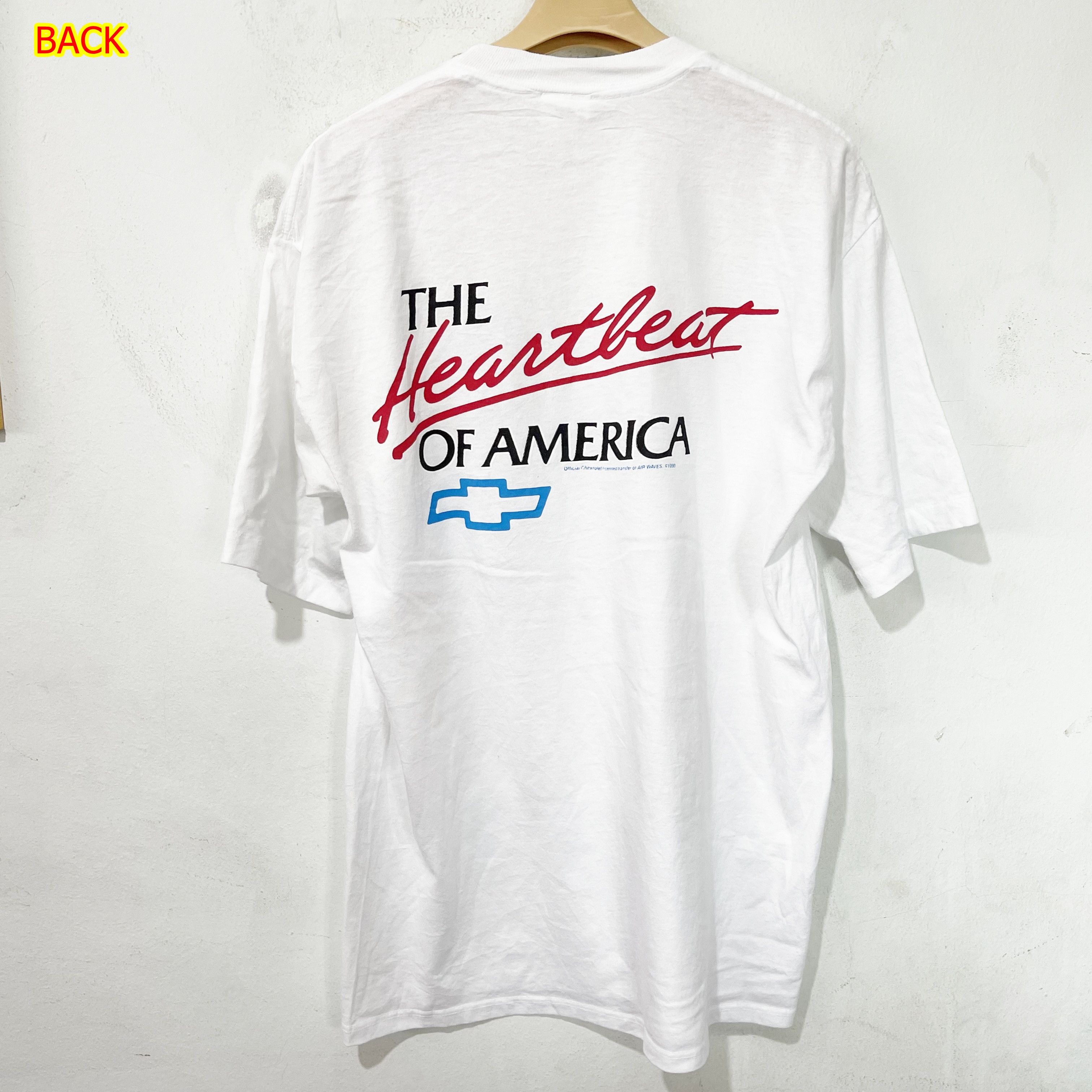 Vintage Vintage 1990 Chevy Heartbeat of America T-Shirt Size US L / EU 52-54 / 3 - 1 Thumbnail
