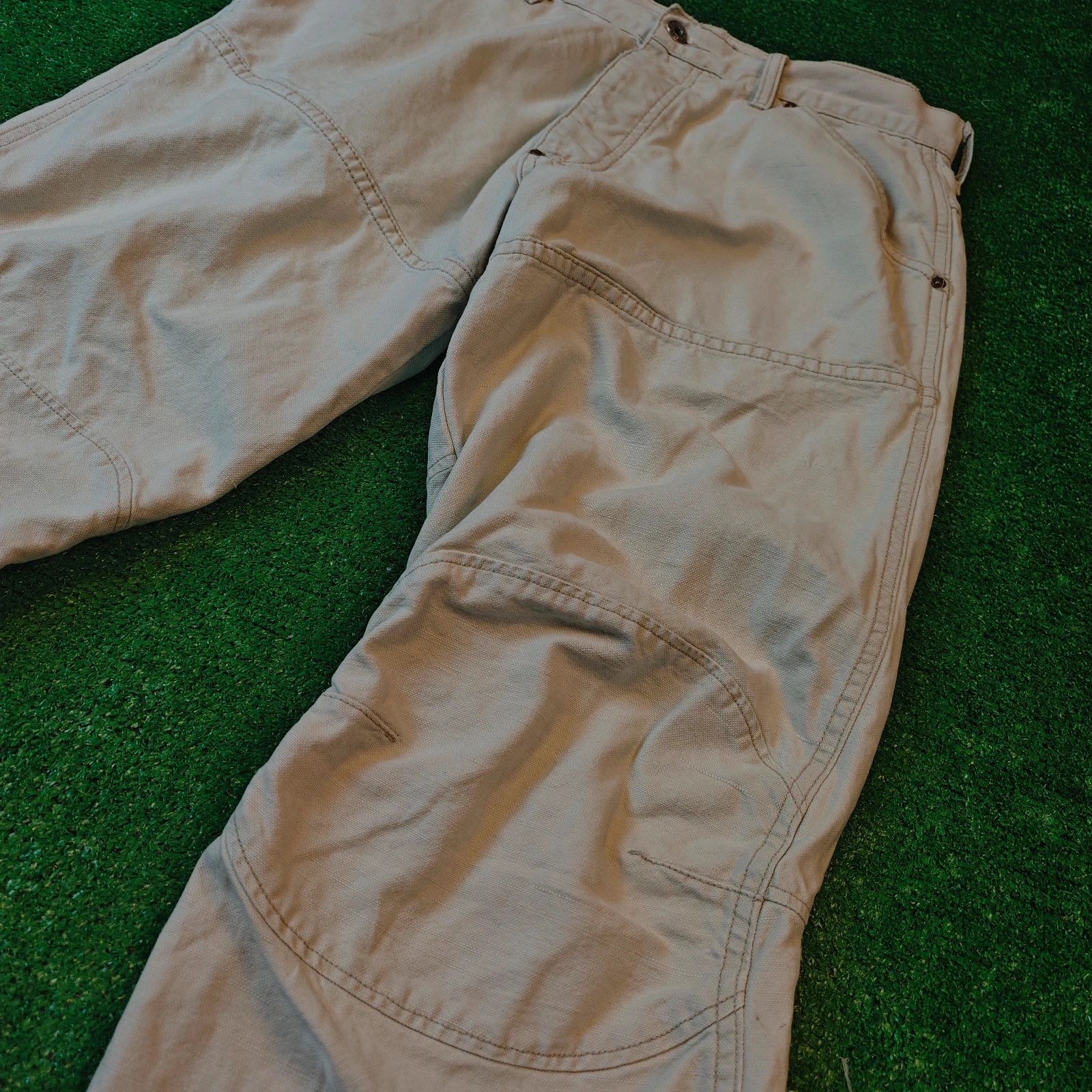 G-Star Vintage G-star Elwood Jeans Mens 32x32 cream straight 90s Size US 32 / EU 48 - 11 Thumbnail