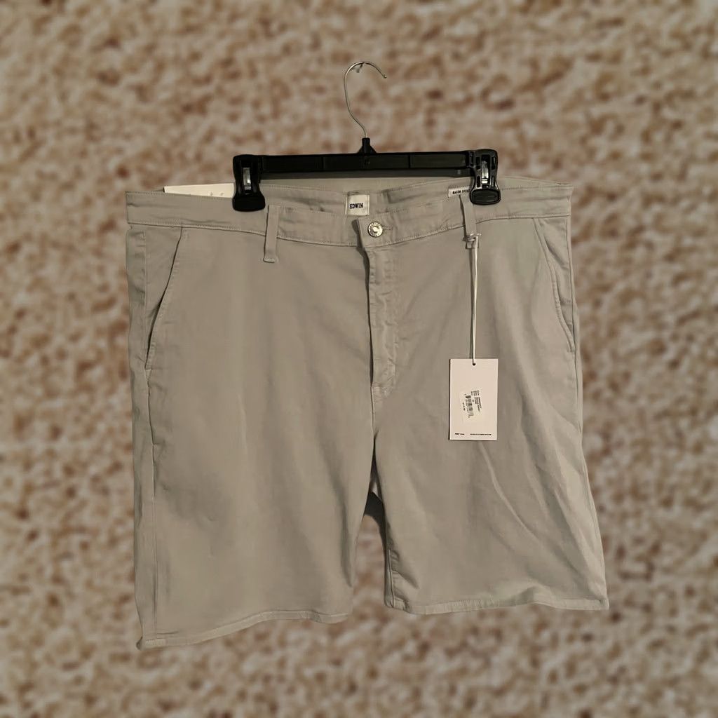 Edwin Edwin Endurance Shorts Chino Slim Stone Made in USA Men's 40 New! Size US 40 / EU 56 - 1 Thumbnail