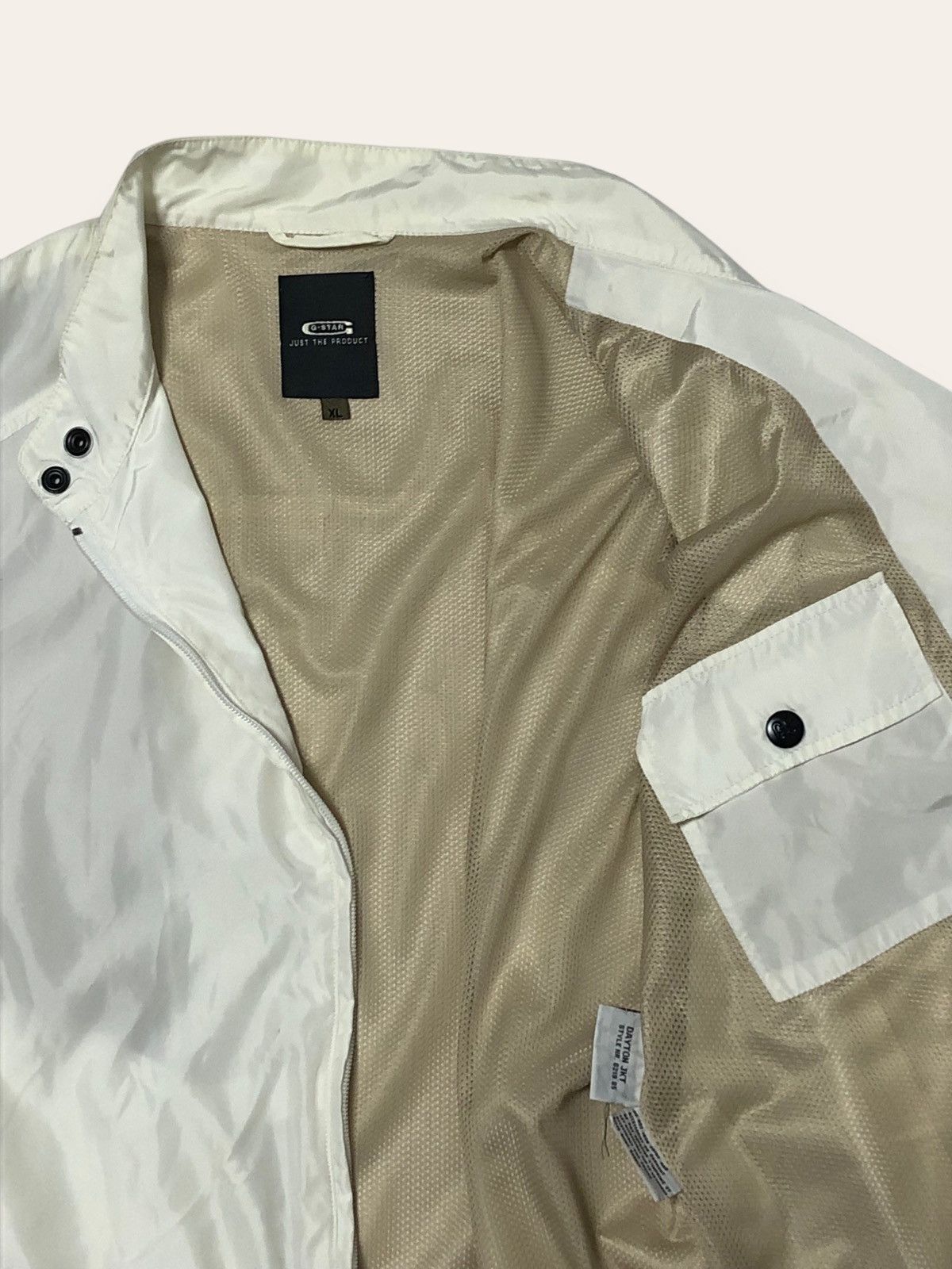 G-Star Vintage G STAR Lightweight White Windbreaker Jacket Y2K Size US L / EU 52-54 / 3 - 10 Thumbnail