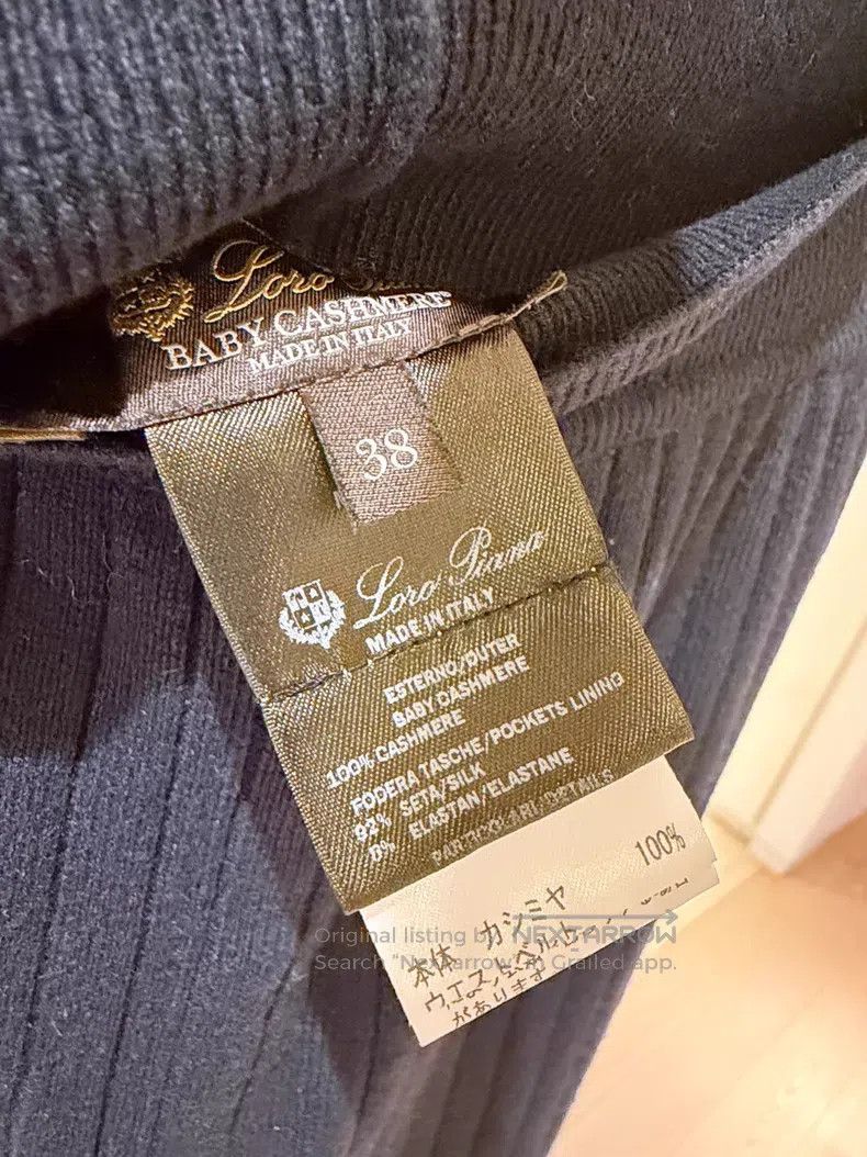 Loro Piana Loro Piana Navy Baby Cashmere Knit Cuffed Pants Size 25" / US 0 / IT 36 - 8 Thumbnail