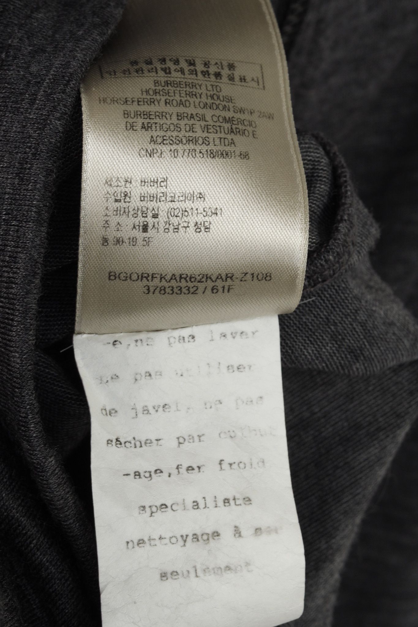 Burberry Burberry Brit Grey Wool-Blend Ruffled-Shoulder Mini Dress Size S / US 4 / IT 40 - 13 Thumbnail