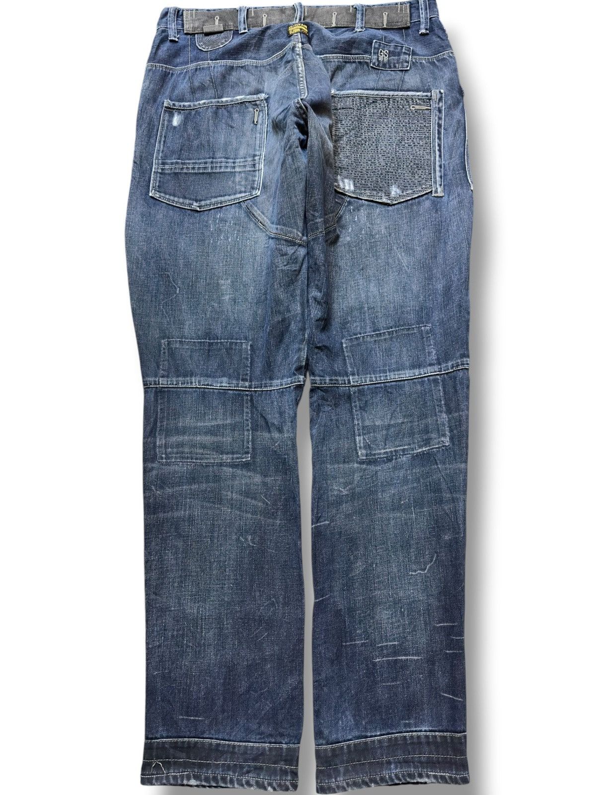 G-Star Vintage G-Star Raw 3301 Double Knee Tactical Jeans Size US 34 / EU 50 - 4 Thumbnail