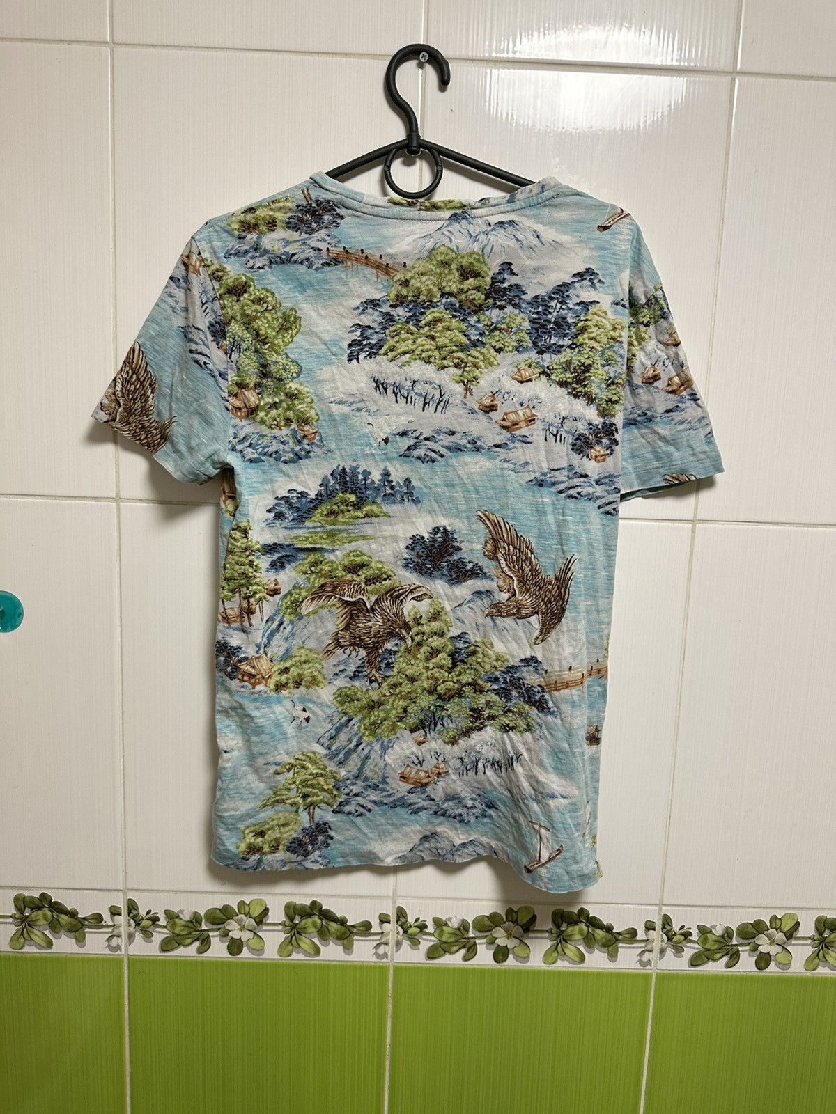 Japanese Brand × Polo Ralph Lauren Polo Ralph Lauren Men's Japanese Seascape Pocket T-Shirt Size US S / EU 44-46 / 1 - 8 Thumbnail
