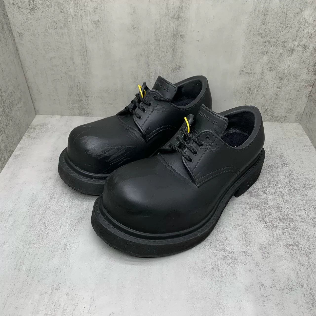 Balenciaga Balenciaga steroid black derbys shoe 42eu (10us) | Grailed