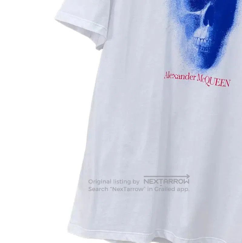 Alexander McQueen Alexander McQueen White Skull Print Short Sleeve T-Shirt . Size US M / EU 48-50 / 2 - 5 Thumbnail