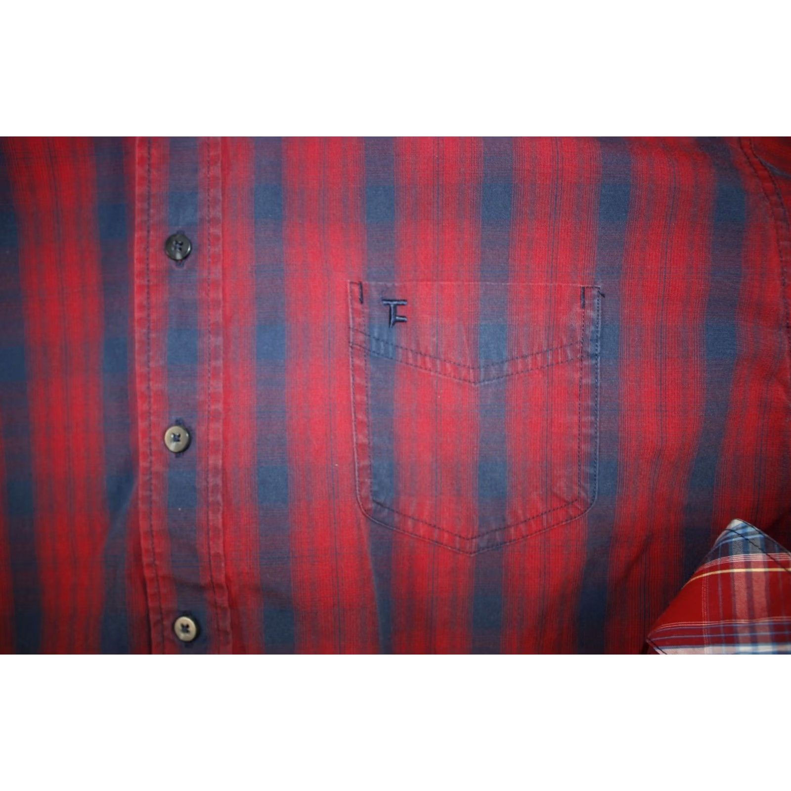 Vintage Panhandle Shirt Men's L Tuf Cooper Performance Button Down Western Rodeo Plaid Red Size US L / EU 52-54 / 3 - 4 Thumbnail