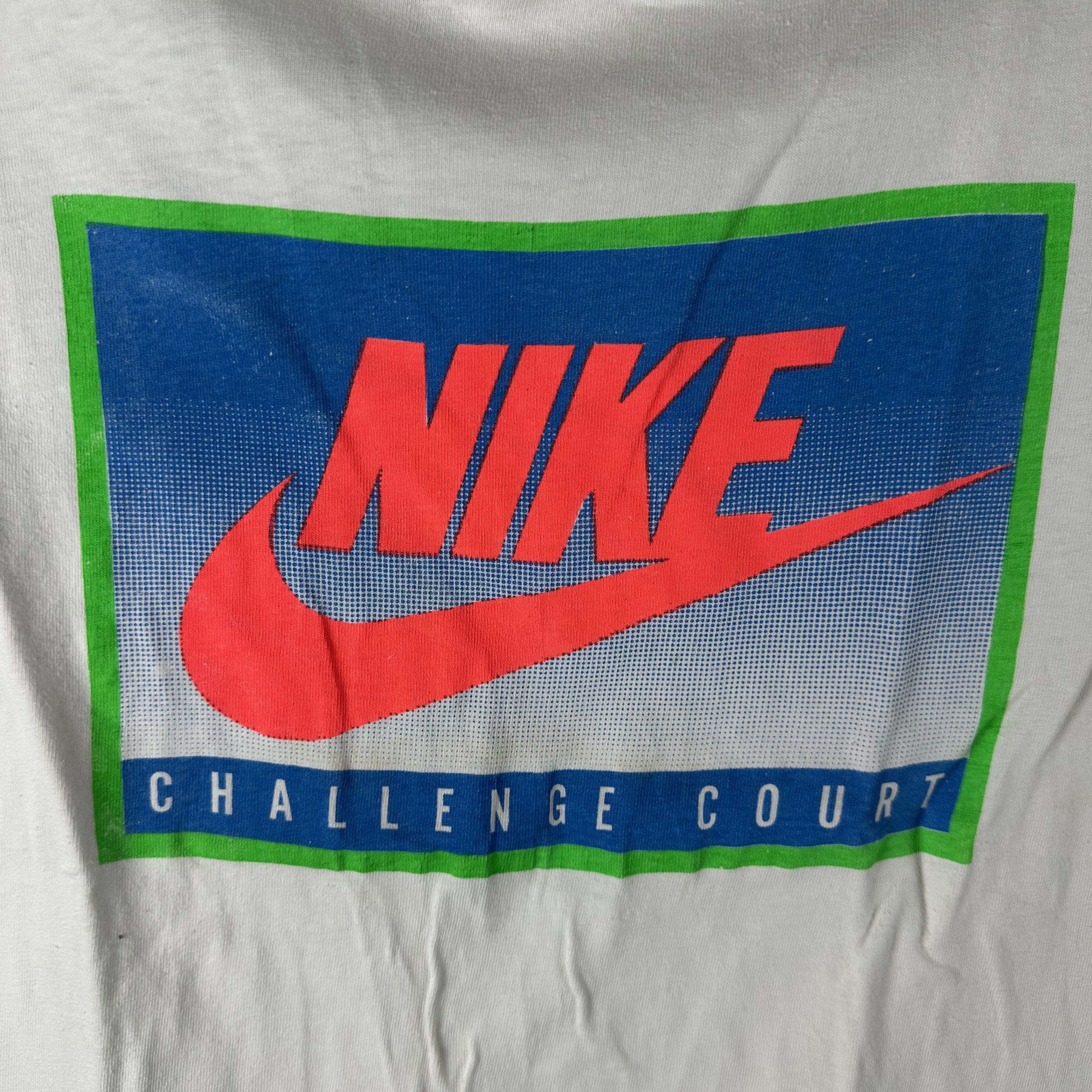 Vintage ​​​​Vintage 90s Nike Challenge Court Tennis Campaign T-shirt Size US XS / EU 42 / 0 - 2 Thumbnail