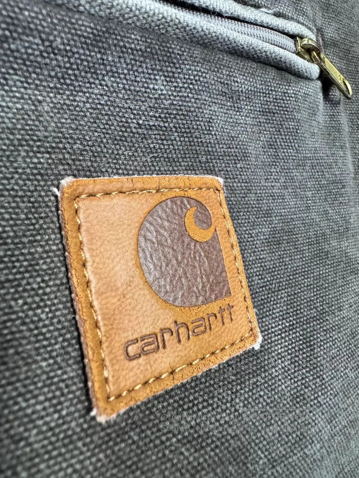 Carhartt Brown Work Jacket with Zipper and Chest Pocket. Size US XXL / EU 58 / 5 - 7 Thumbnail