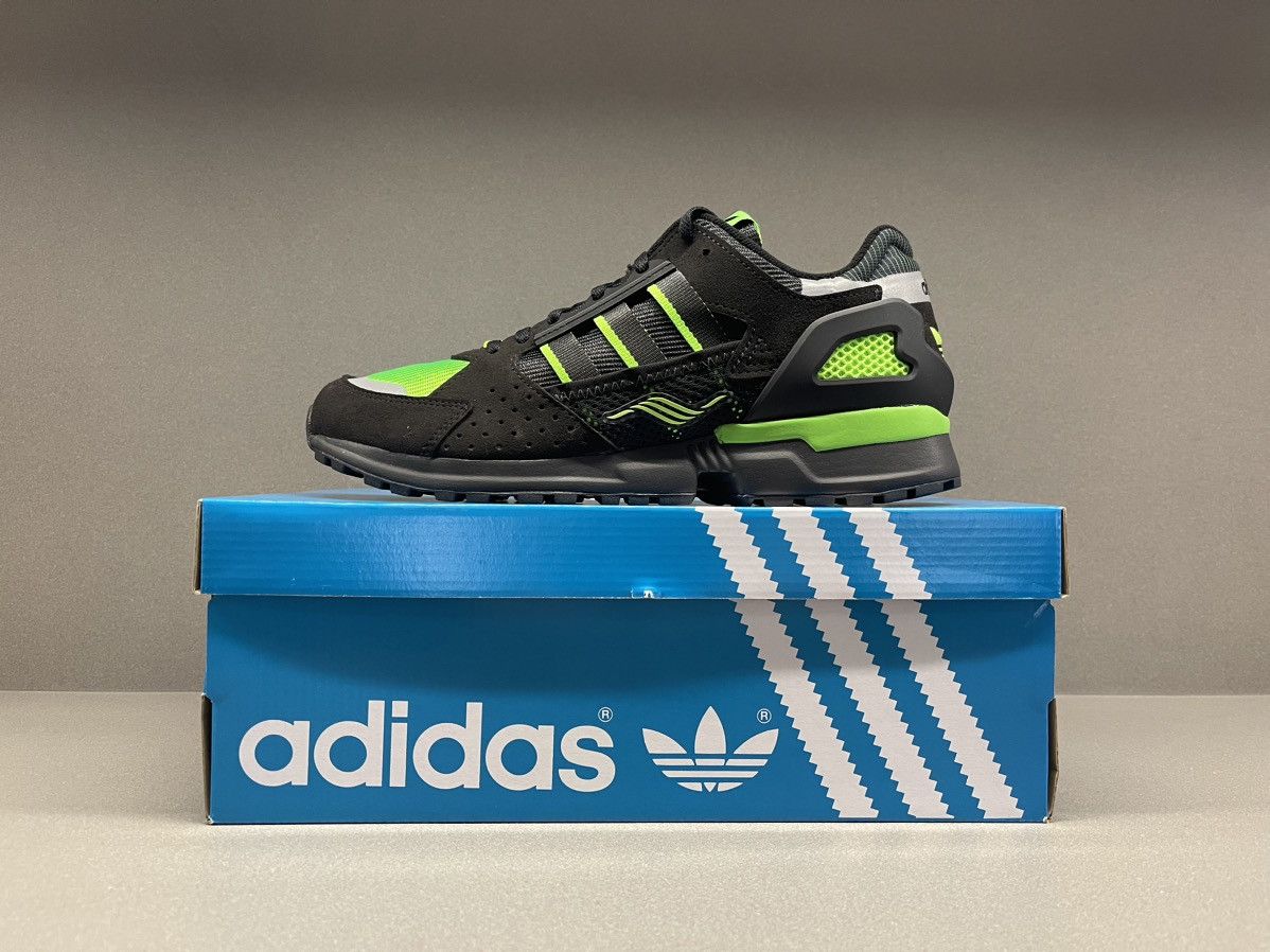 Adidas Adidas ZX 10.000 C Core Black Solar Green Size US 12 / EU 45 - 2 Thumbnail