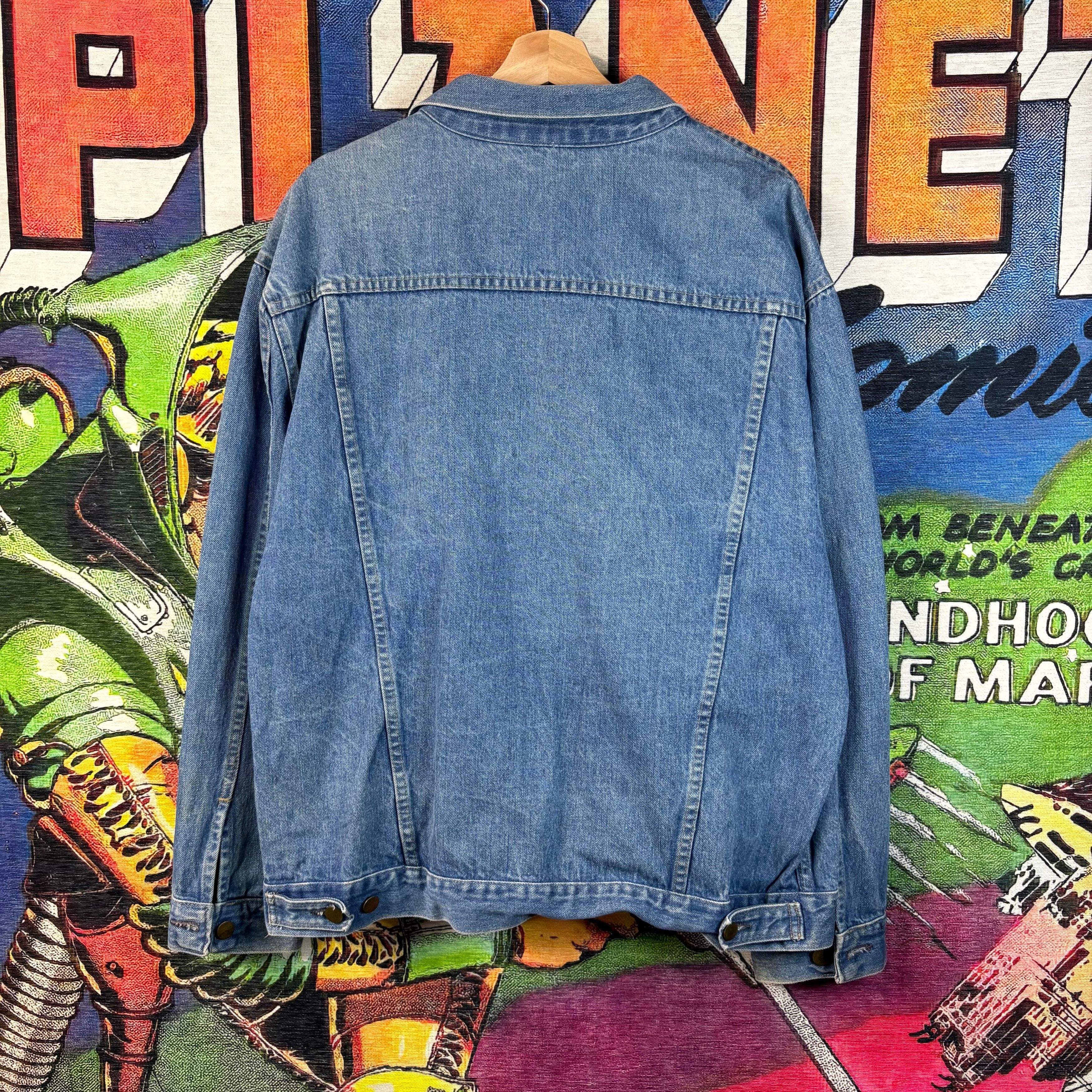 Wrangler Vintage 90s Wrangler Denim Jacket Size XL Size US XL / EU 56 / 4 - 4 Thumbnail