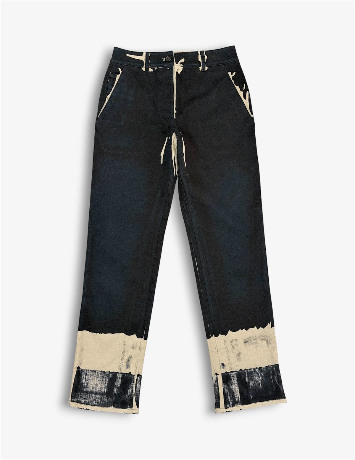 Prada PRADA FW 2018 Overdyed Back Logo Patch Pants Runway Jeans Size US 30 / EU 46 - 4 Thumbnail