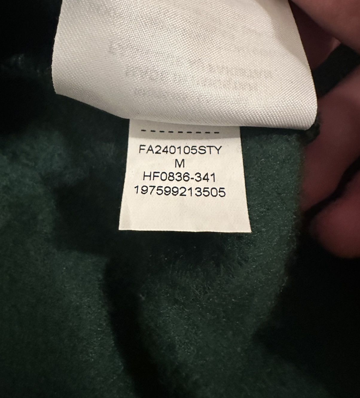 Jordan Brand × Supreme SUPREME X JORDAN HOODED SWEATSHIRT GREEN SIZE LARGE Size US L / EU 52-54 / 3 - 10 Thumbnail