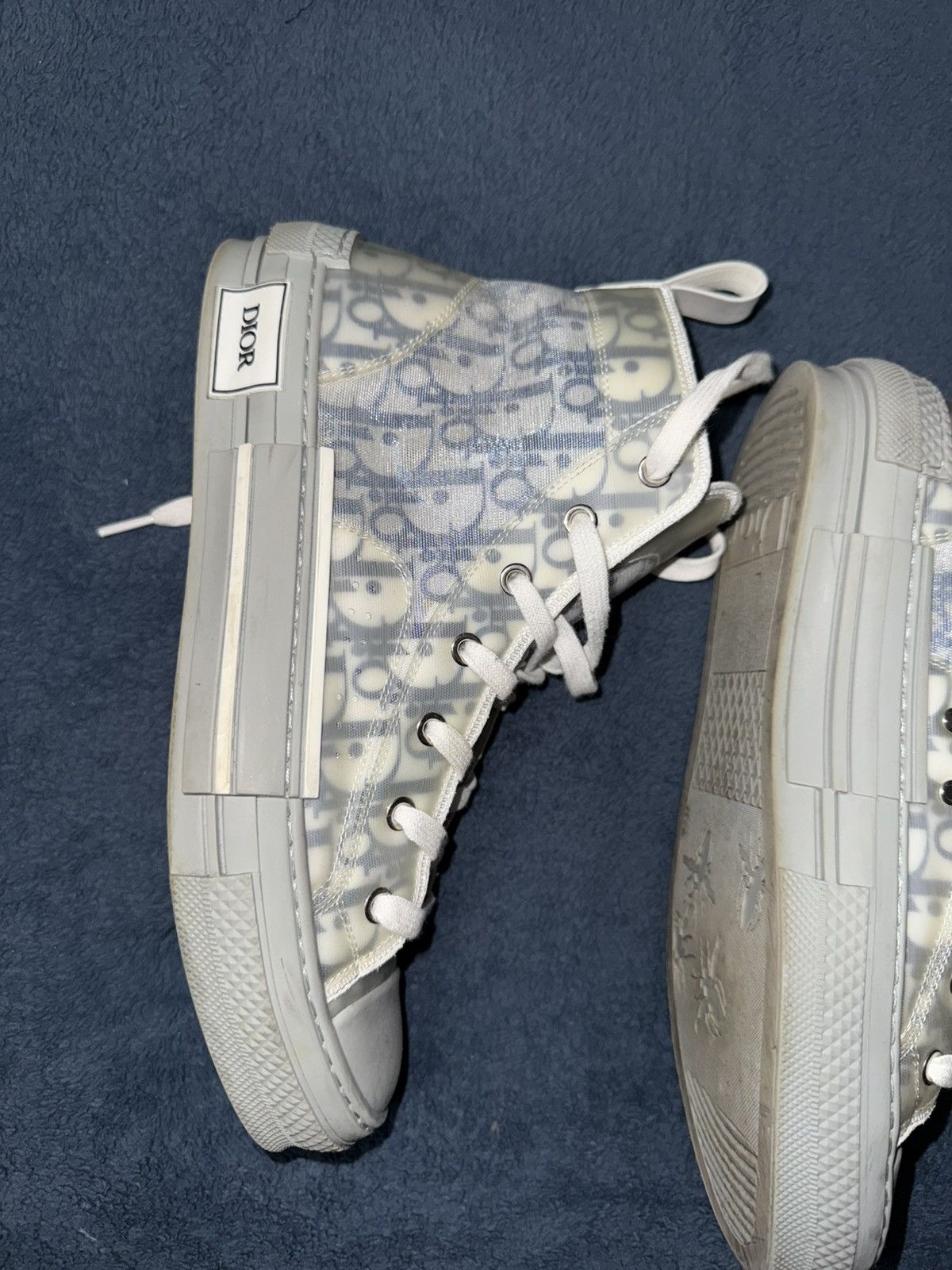 Dior Christian Dior high top logo sneakers Size US 9 / EU 42 - 6 Thumbnail