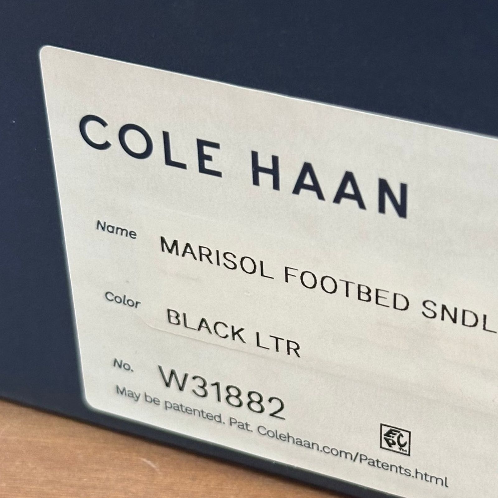 Cole Haan Cole Haan Marisol Footbed Sandals Black Leather Size 6 Size US 6 / IT 36 - 8 Thumbnail