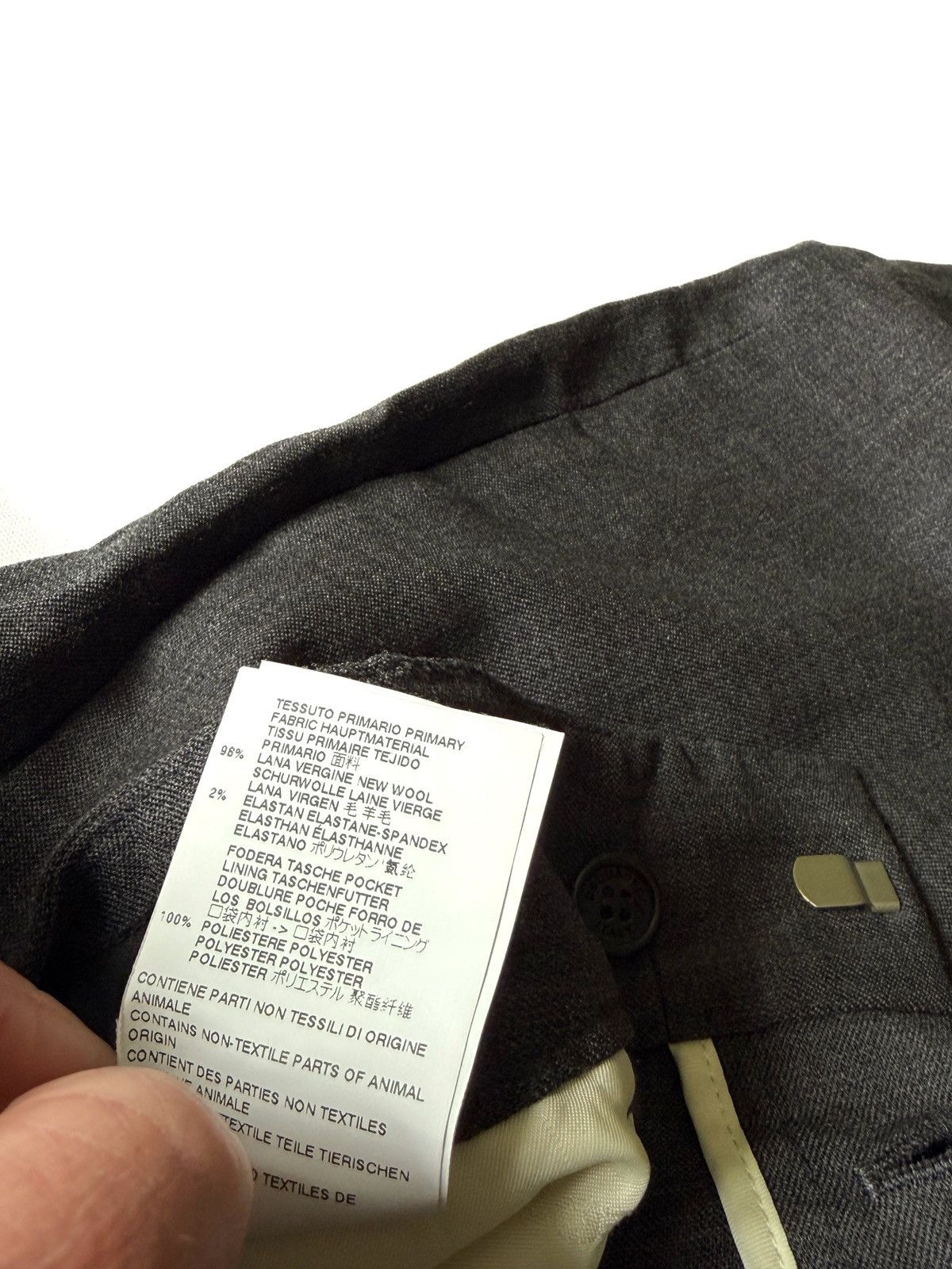 Dsquared2 Dsquared2 Wide Leg Cropped Wool Trousers Gray Men’s Size 42 Size US 32 / EU 48 - 10 Thumbnail