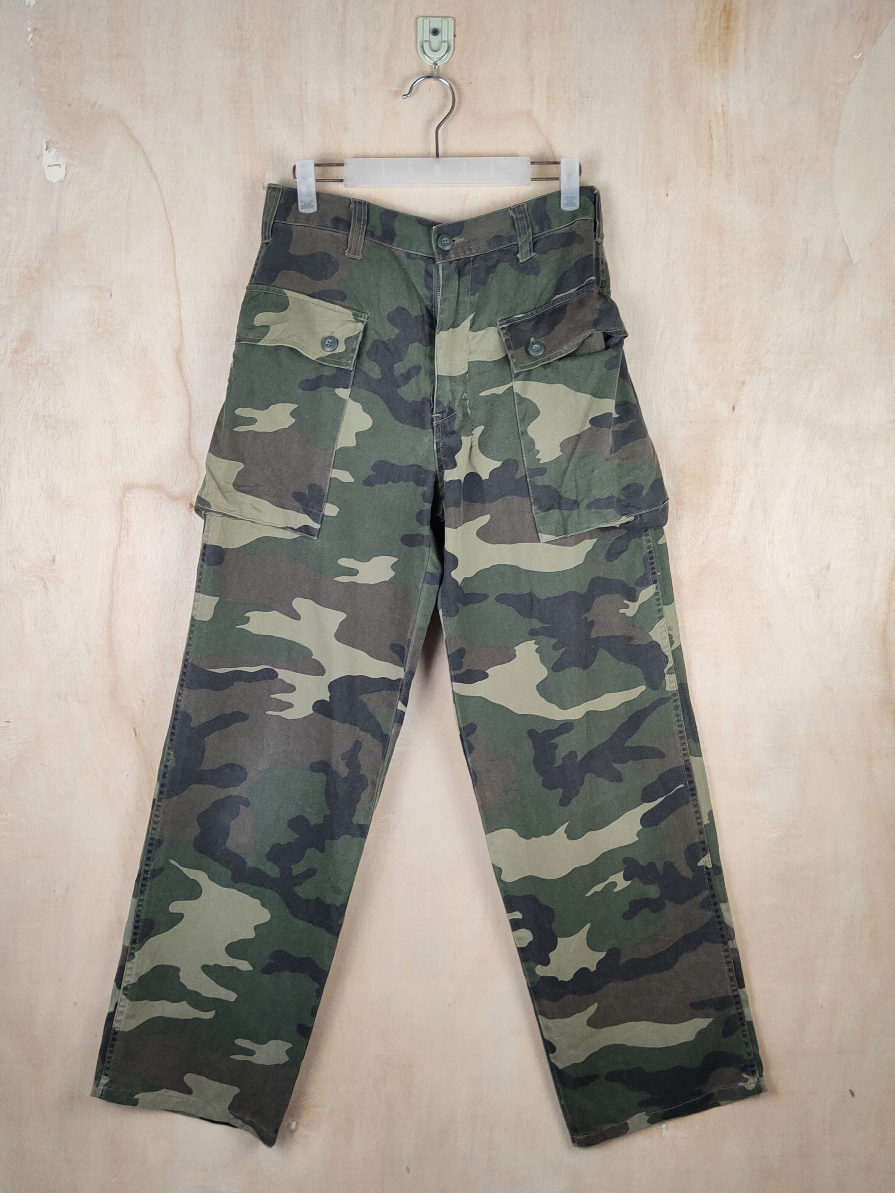 Japanese Brand Oak Pointe Camo Multipocket Tactical Cargo Pants #S2440 Size US 29 - 1 Thumbnail