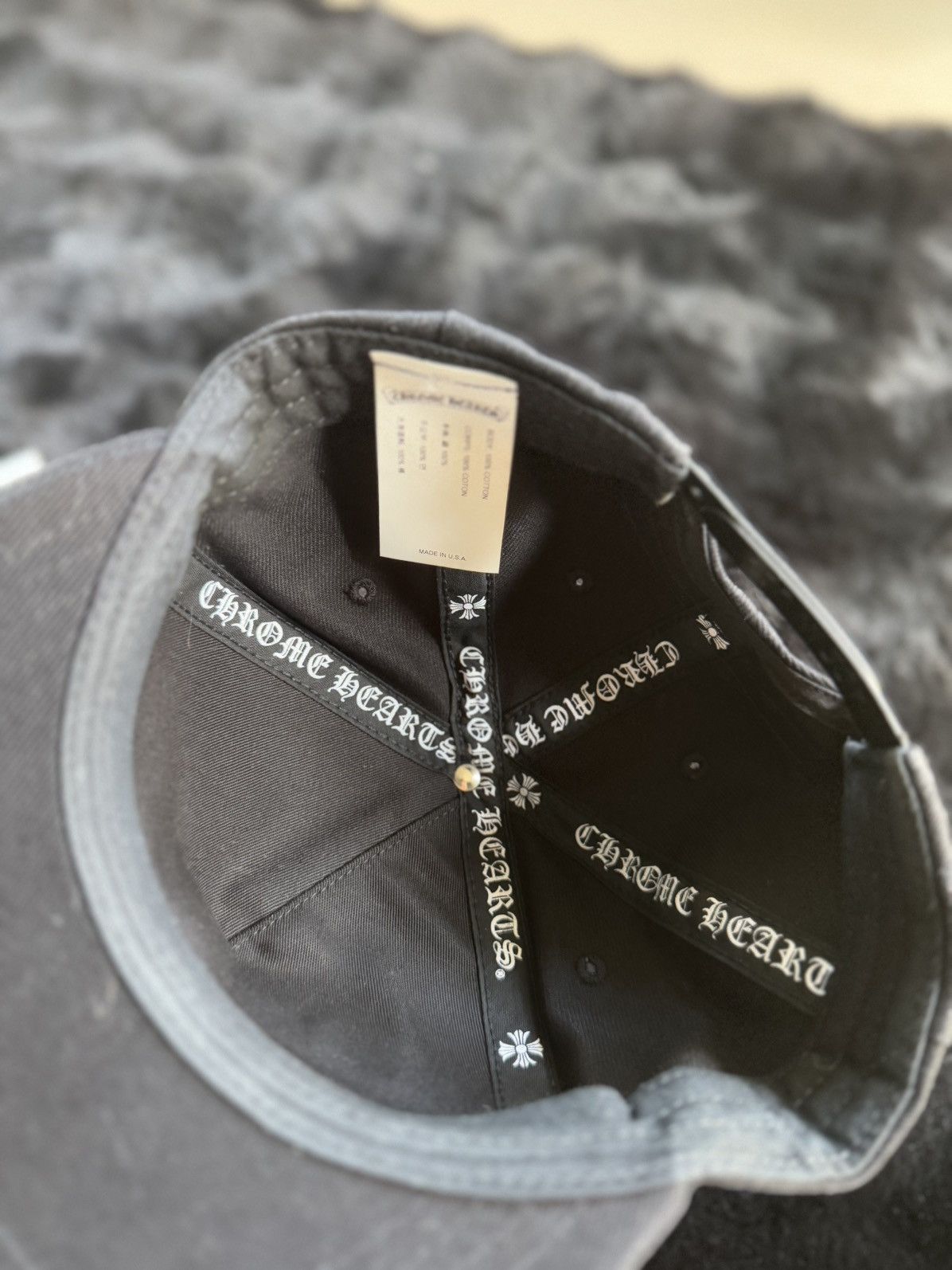 Chrome Hearts Chrome Hearts Scroll Logo Cap Size ONE SIZE - 7 Thumbnail