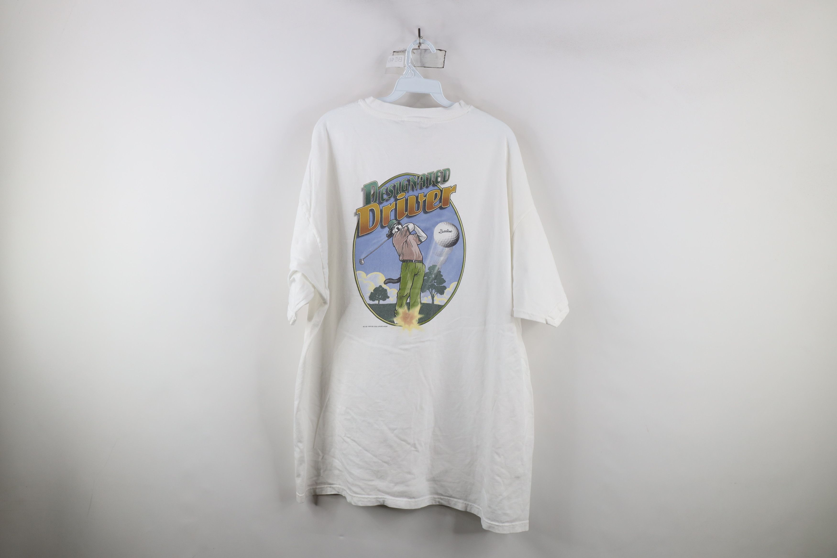 Big Dogs × Vintage Vintage 90s Big Dogs Designated Driver Golf Golfing T-Shirt Size XXL / US 16-18 / IT 52-54 - 13 Thumbnail