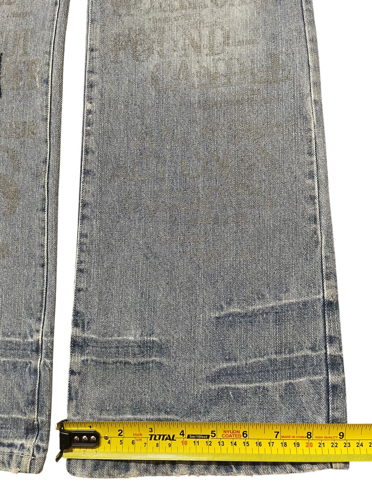 If Six Was Nine Vintage Japanese Bernings-Sho Printed Word Painted Flared Size US 29 - 17 Thumbnail