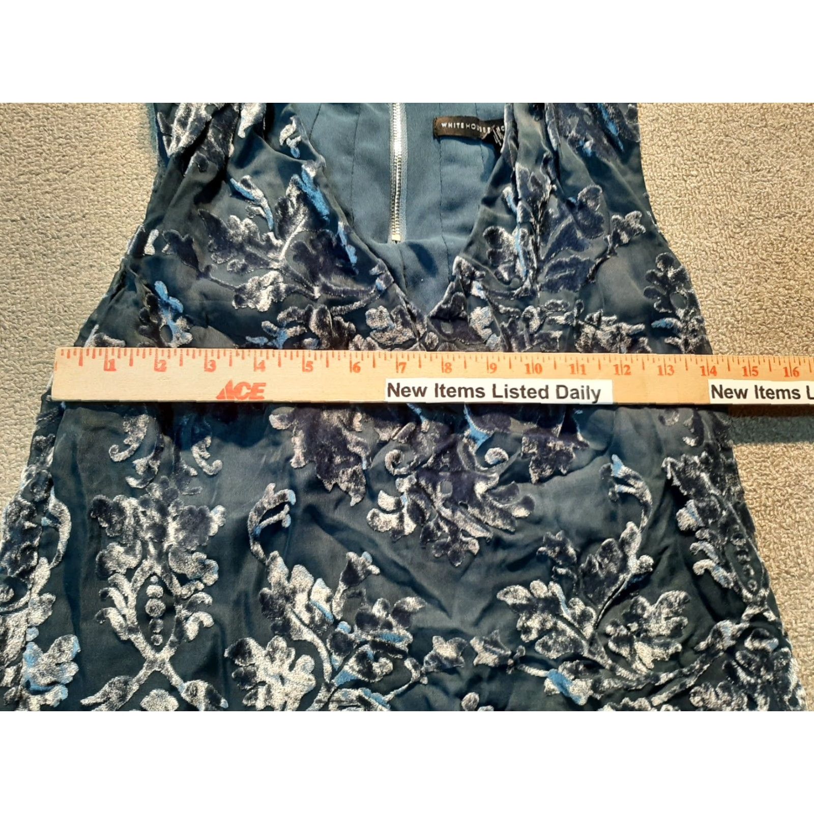 White House Black Market White House Black Market Blouse Sleeveless Womens Size 2 Top Blue Size XS / US 0-2 / IT 36-38 - 4 Thumbnail