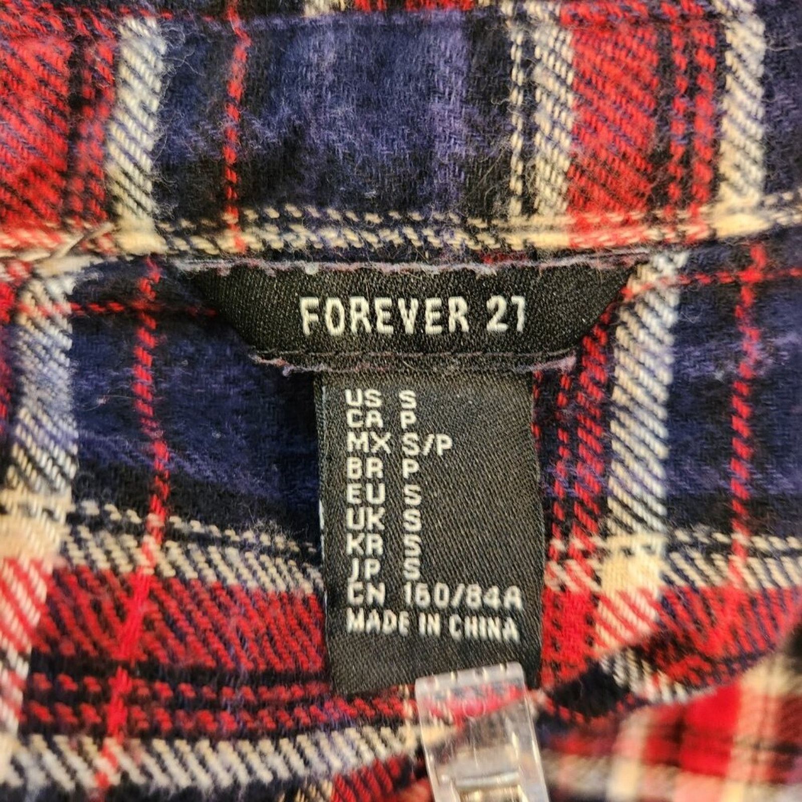 Forever 21 Forever 21 Red & Blue Plaid Button Up Shirt - Small Size S / US 4 / IT 40 - 8 Thumbnail