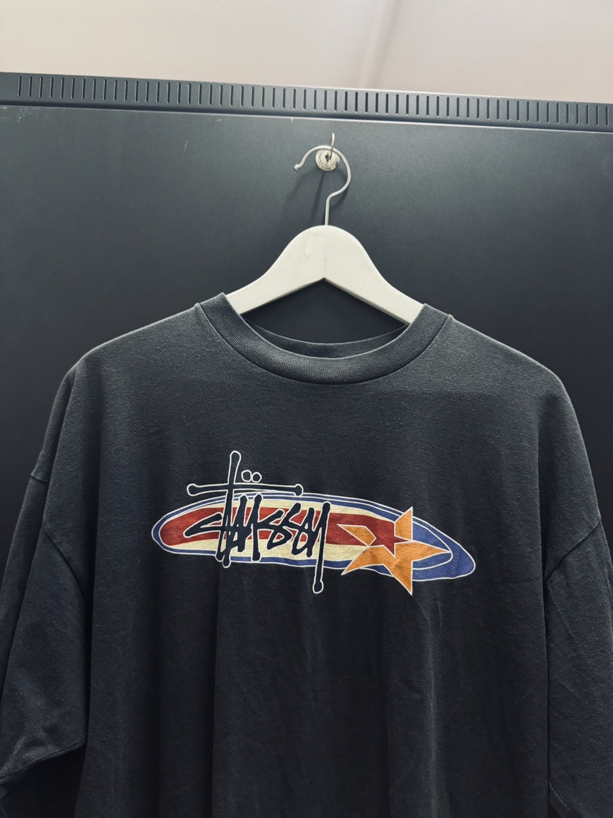 Stussy × Vintage Vintage 90s Stussy Oval Star Centre Size US XXL / EU 58 / 5 - 6 Thumbnail