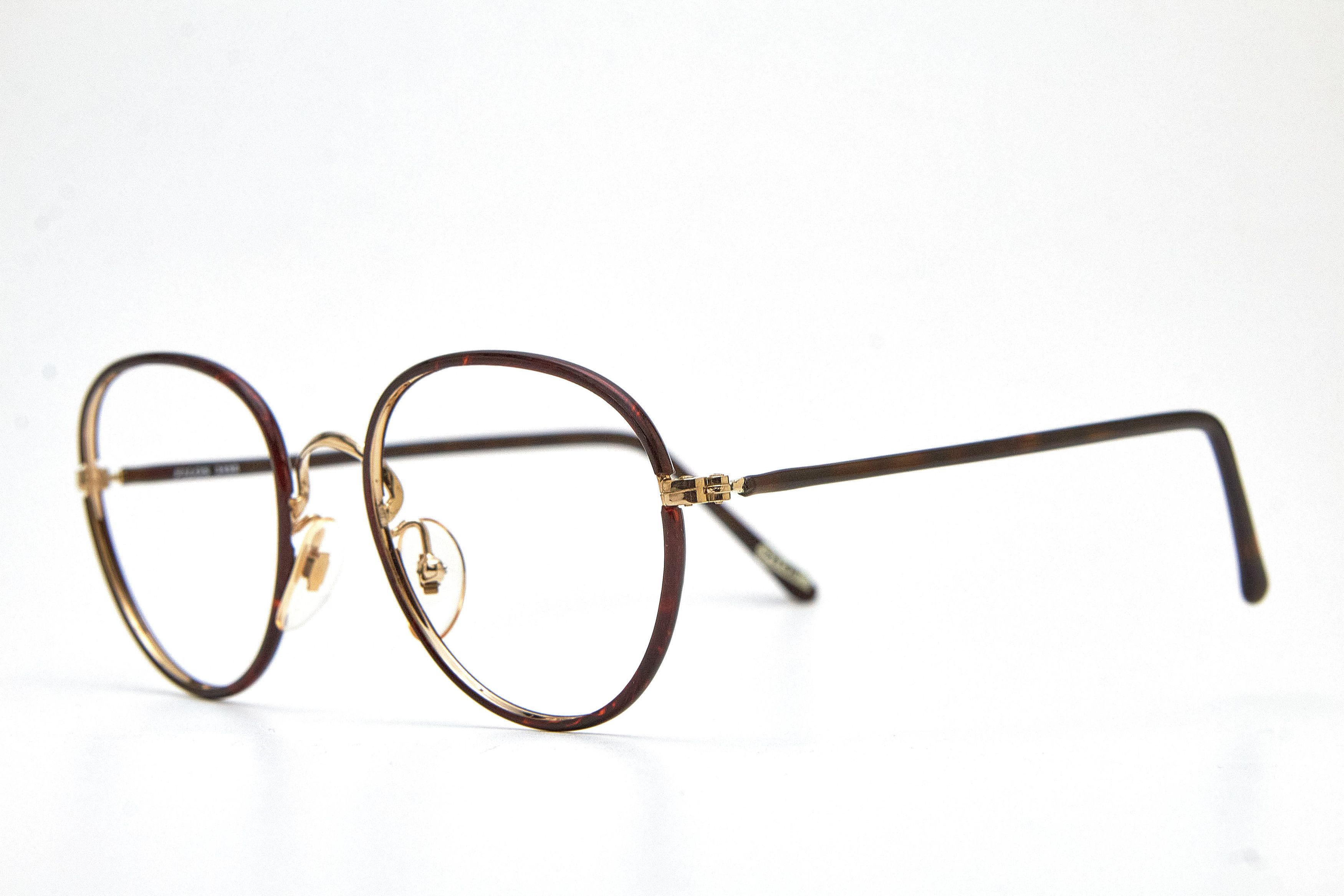 Vintage Avant-Garde FILOS Gold&Tortoise Shell Round Quiet-Lux Specs Size ONE SIZE - 3 Thumbnail
