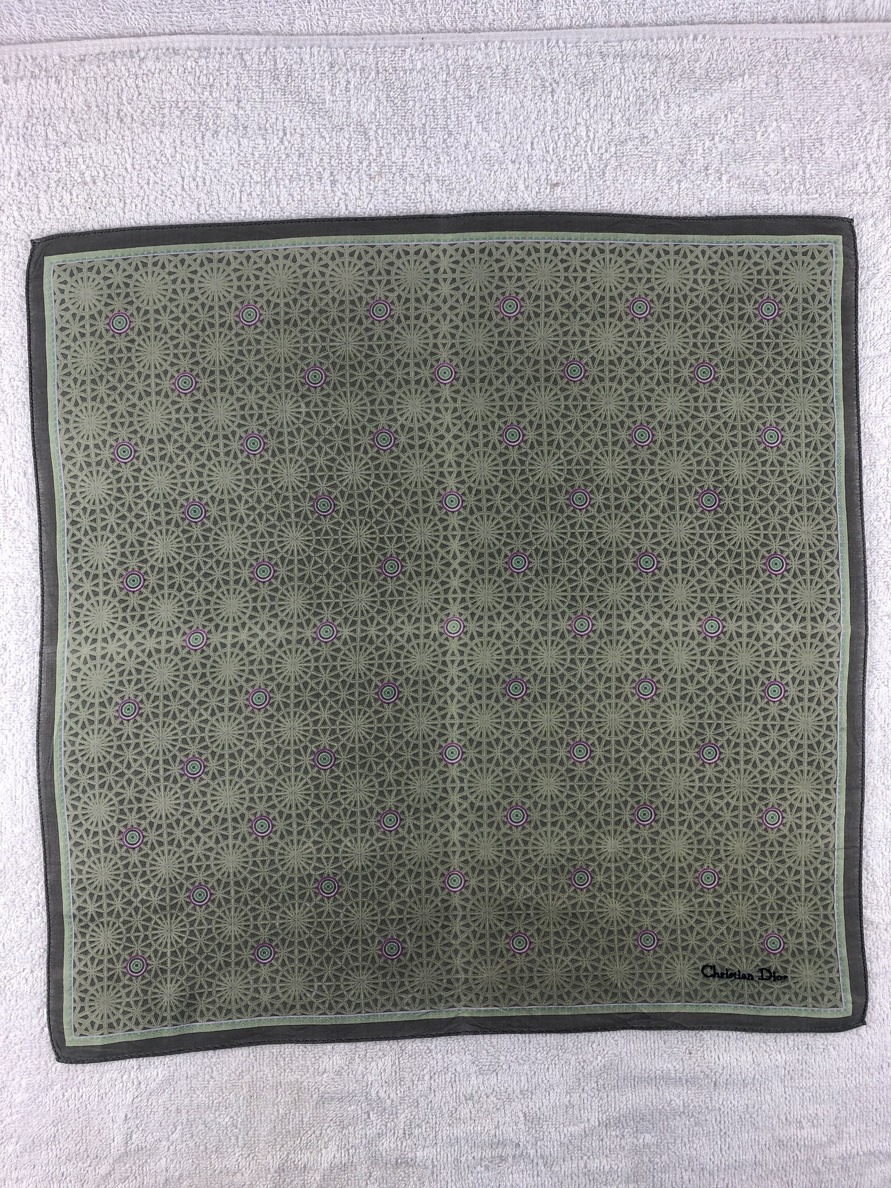 Vintage Christian Dior Handkerchief / Bandana / Neckerchief Size ONE SIZE - 3 Thumbnail