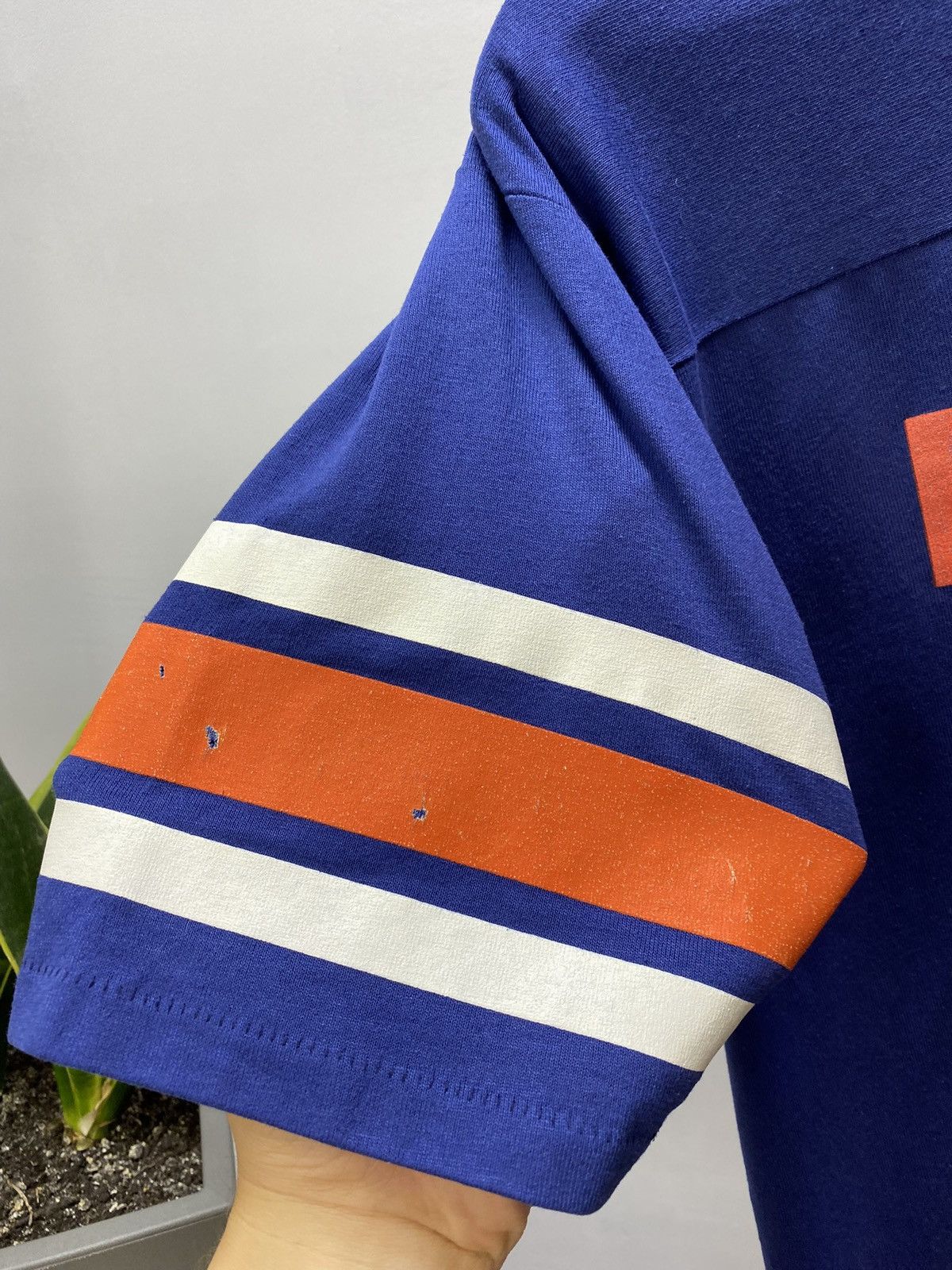 MacGregor × NFL × Vintage Jim Mcmahon Chicago Bears Jersey Navy Vintage Salem 80s Size US L / EU 52-54 / 3 - 14 Thumbnail