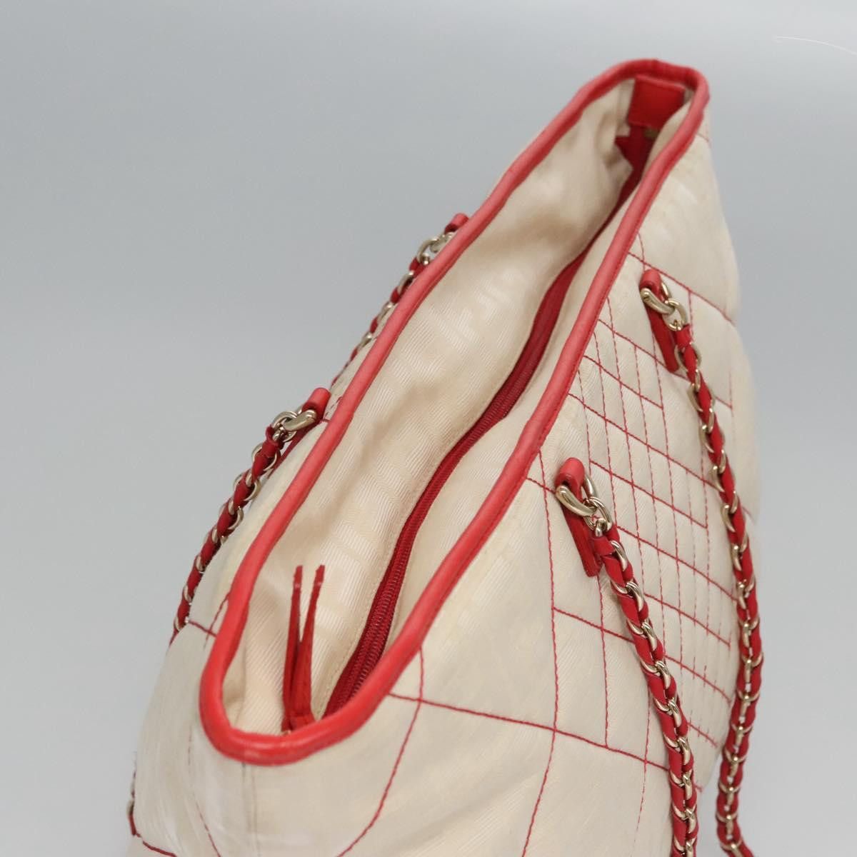 Fendi FENDI Zucca Canvas Chain Tote Bag Beige Size ONE SIZE - 6 Thumbnail