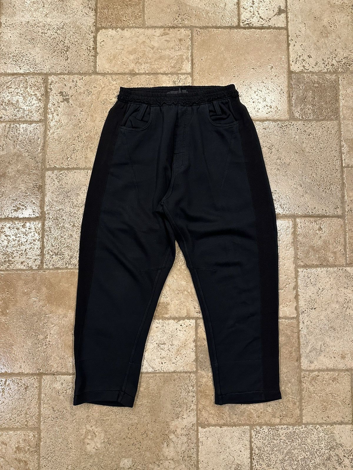 Haider Ackermann Haider Ackermann Black Perth Jogger Taxedo Pants Size US 33 - 1 Thumbnail