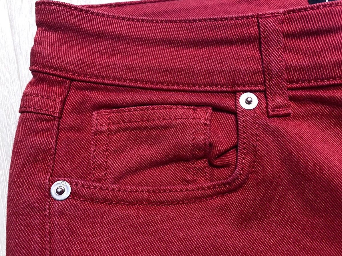Alexander McQueen 2013 Alexander McQueen McQ Red Zip Slim Fit Jeans Denim Size 26" / US 2 / IT 38 - 13 Thumbnail