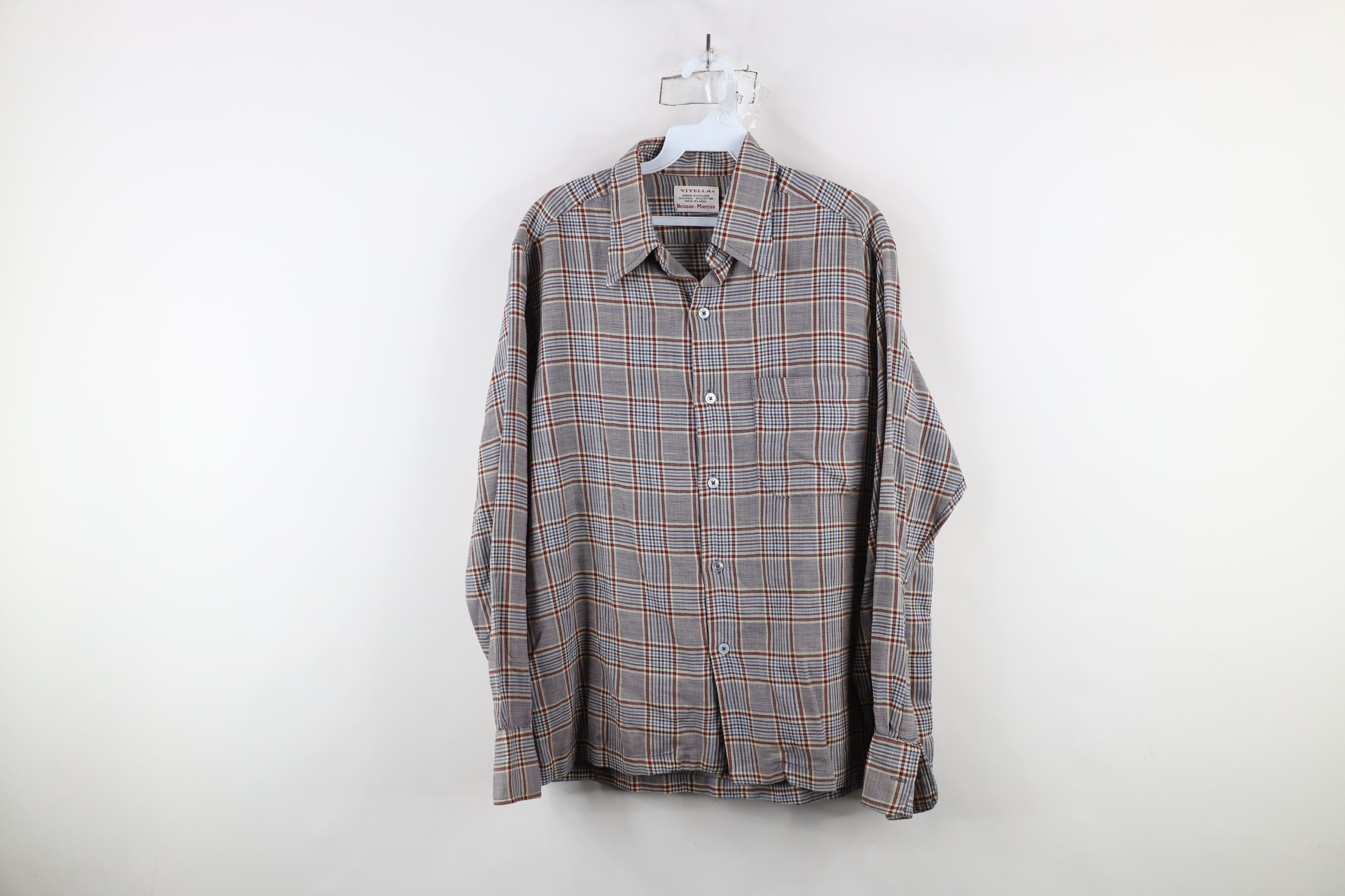 Vintage × Viyella Vintage 60s 70s Viyella Neiman Marcus Button Down Shirt Size US XL / EU 56 / 4 - 1 Thumbnail