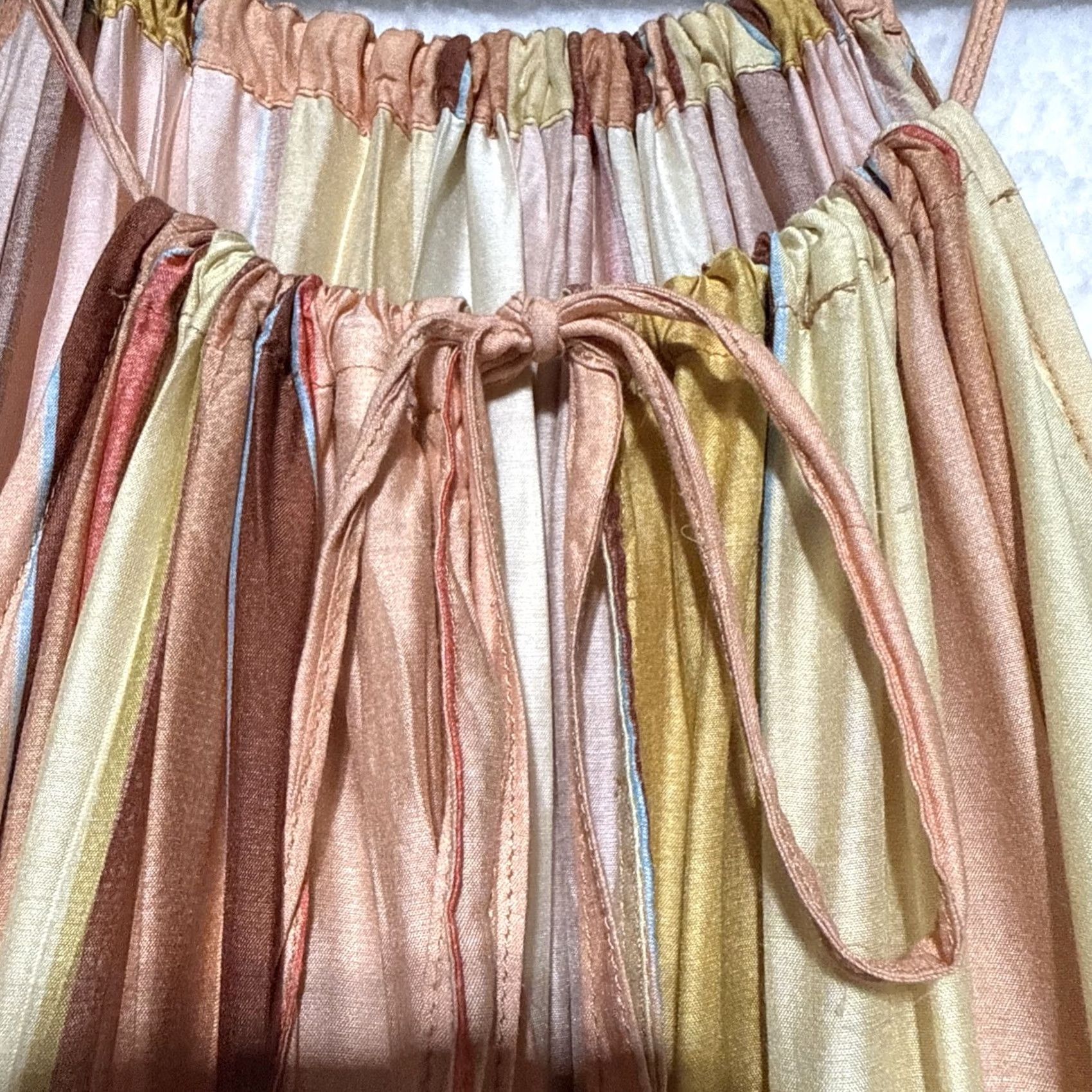 Anthropologie Anthropologie JETS AUSTRALIA FIRA STRIPE MARIGOLD MAXI DRESS US 6 SMALL HALTER Sleeveless Multicolor Floral Casual Women Long Size M / US 6-8 / IT 42-44 - 5 Thumbnail