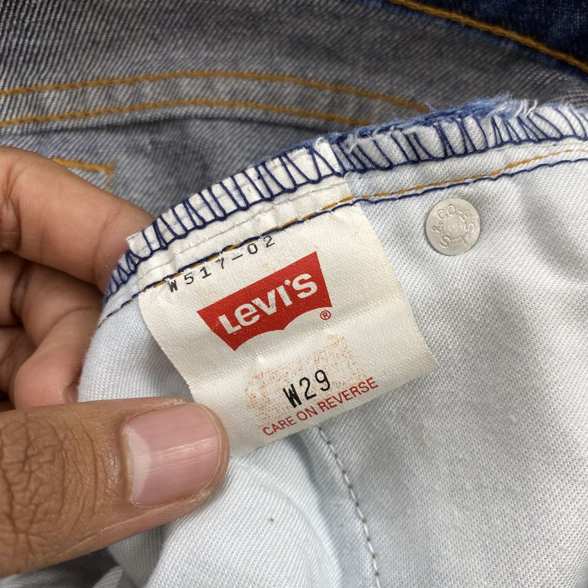 Levi's Vintage Clothing 🇯🇵1990s Vintage Levis W517 Japan 29x32 Bootcut Flared Jeans Size 29" - 8 Thumbnail