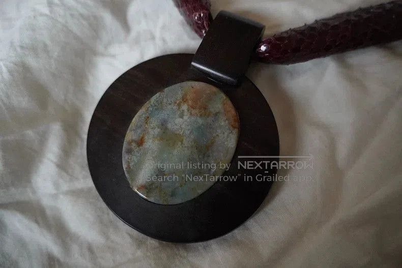 Kenzo 1980s Kenzo Natural Stone Pendant Necklace. Size ONE SIZE - 5 Thumbnail