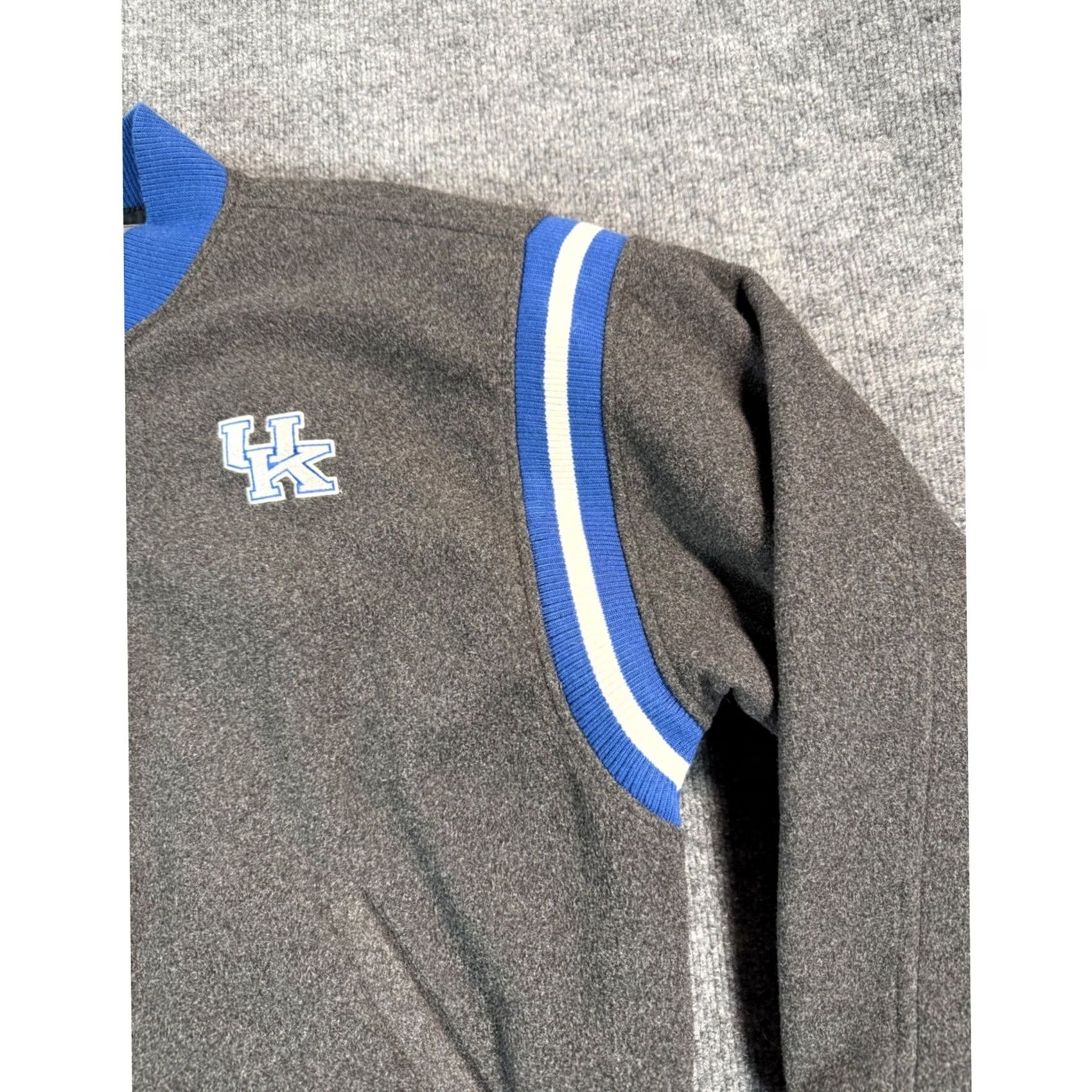 Nike VINTAGE Nike Kentucky Wildcats Varsity Jacket Mens Large Gray Logo Embroidered Size US L / EU 52-54 / 3 - 5 Thumbnail