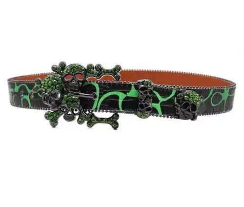 Other Kitazawa x Eri Western Toxic Skull Gothic Rhinestone Belts Size ONE SIZE - 4 Thumbnail