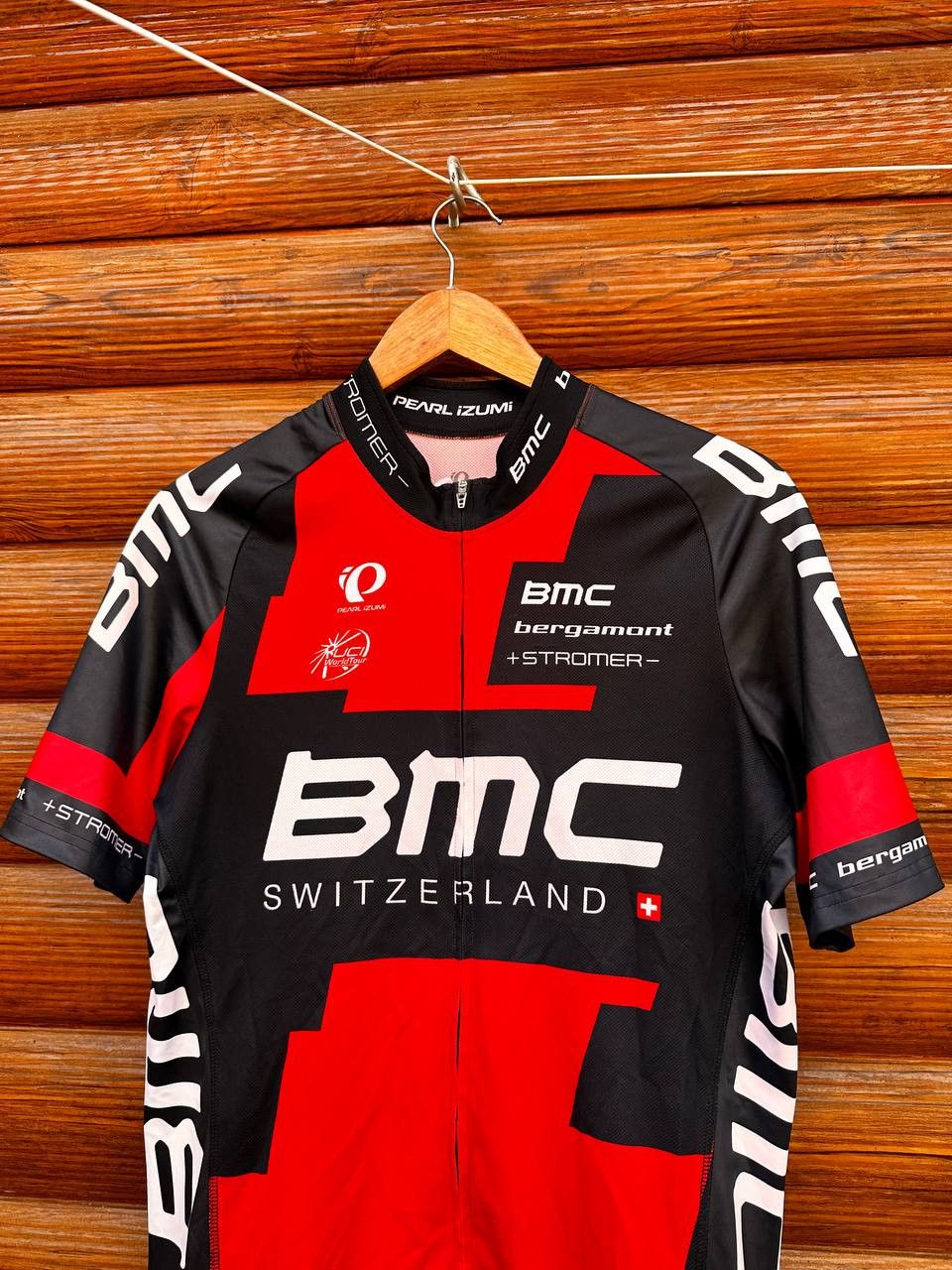 Vintage BMC SWITZERLAND Cycling Jersey Shirt PEARL IZUMI Jersey Size US XL / EU 56 / 4 - 2 Thumbnail
