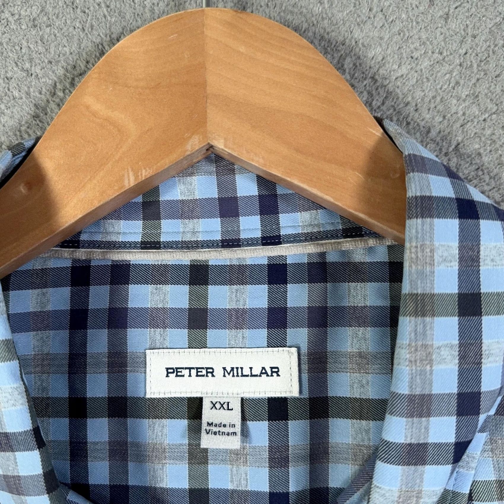 Peter Millar Peter Millar Shirt Men XXL Blue Chambly Crown Lite Stretch Plaid Sport Button up Size US XXL / EU 58 / 5 - 3 Thumbnail