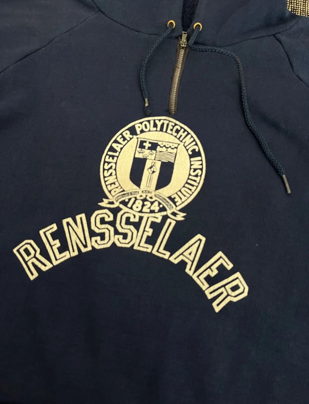 Vintage Vtg 70’s Rensselaer Polytechnic Institute Hoodie 1/4 Zip Size US M / EU 48-50 / 2 - 3 Thumbnail