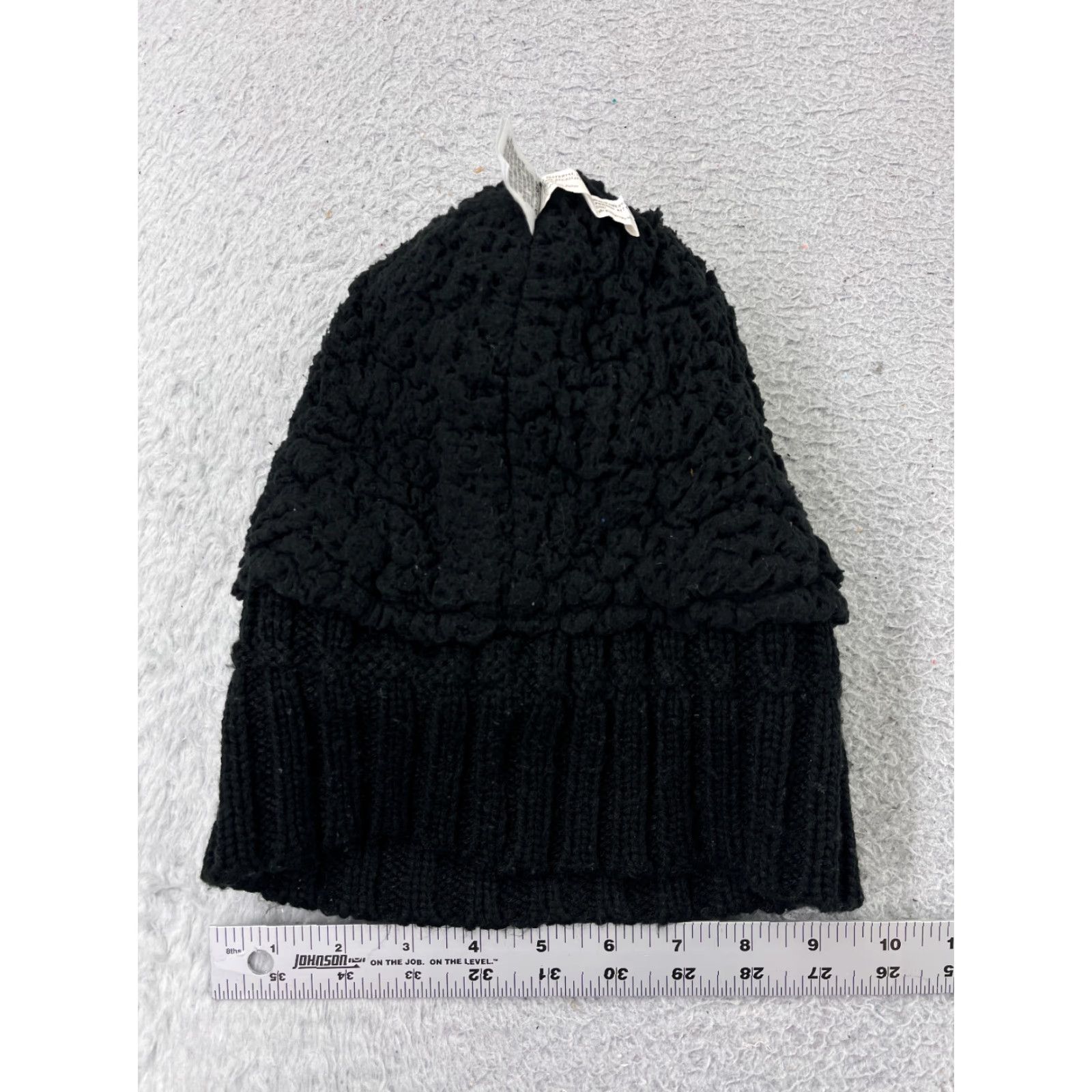 Victoria's Secret Victoria's Secret Beanie Adult One Size Black PINK Sherpa Lined Logo Knit Hat Womens Size ONE SIZE - 5 Thumbnail