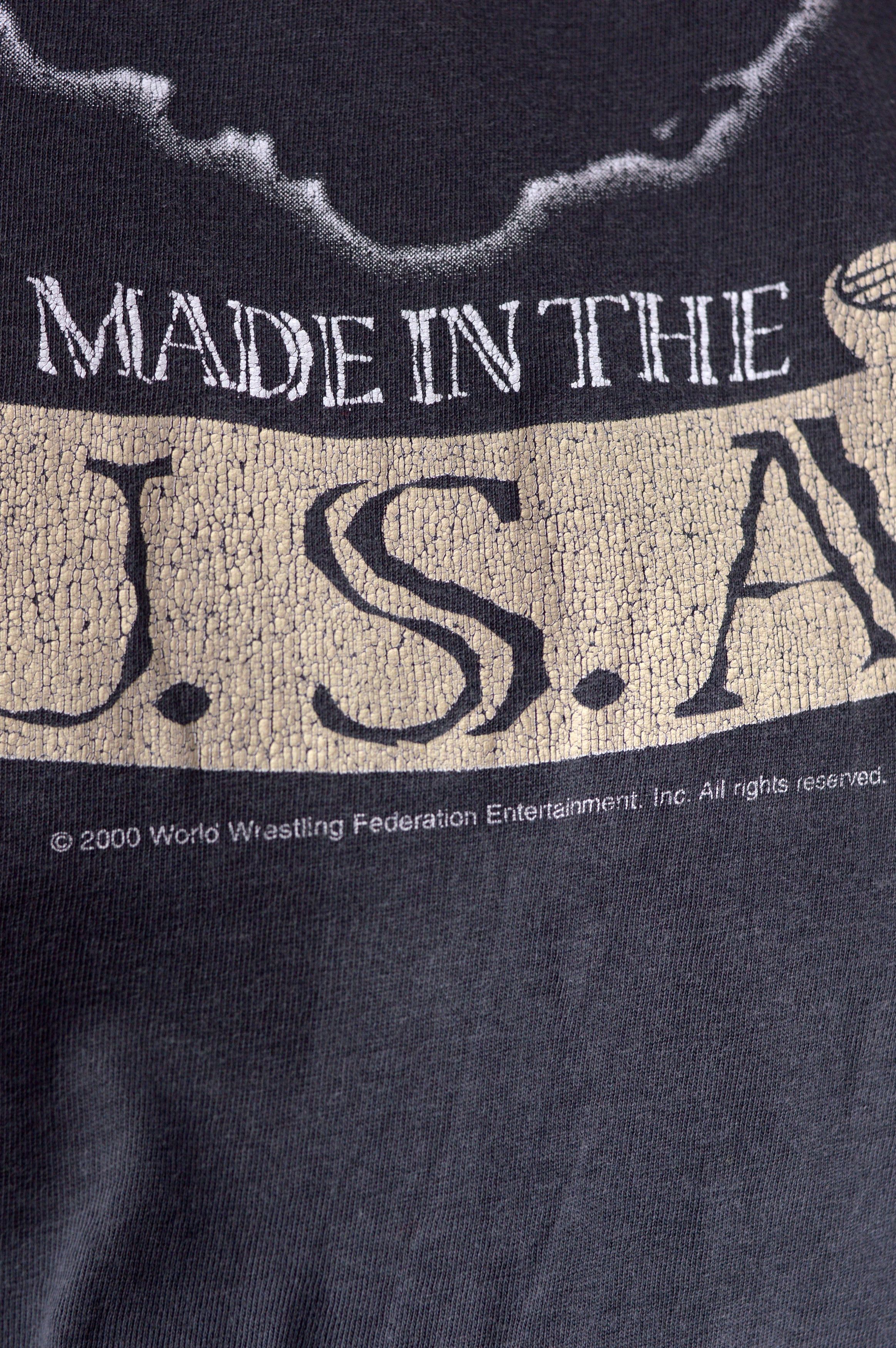 Vintage × WWF Vintage WWF Undertaker American Bad Ass 2000 t shirt Size US XL / EU 56 / 4 - 4 Thumbnail