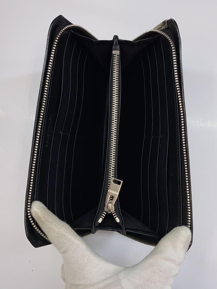 Balenciaga Balenciaga Leather Long Wallet Black Size ONE SIZE - 4 Thumbnail