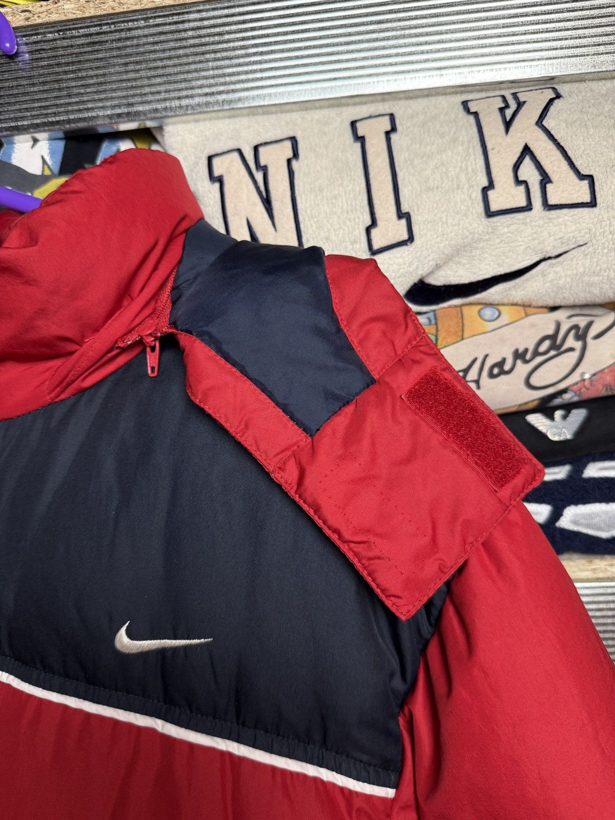 Nike × Vintage Vintage Y2k Nike Ski Puffer Jacket Medium Swoosh Size US M / EU 48-50 / 2 - 18 Thumbnail