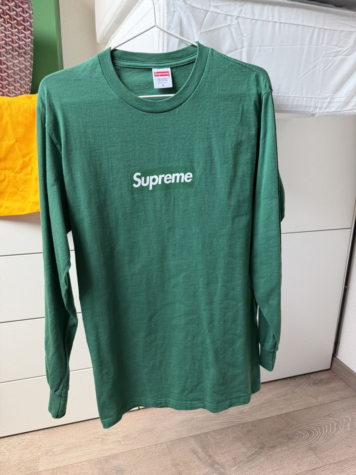 Supreme supreme long sleeve box logo / bogo 2020 pine green Size US S / EU 44-46 / 1 - 1 Thumbnail